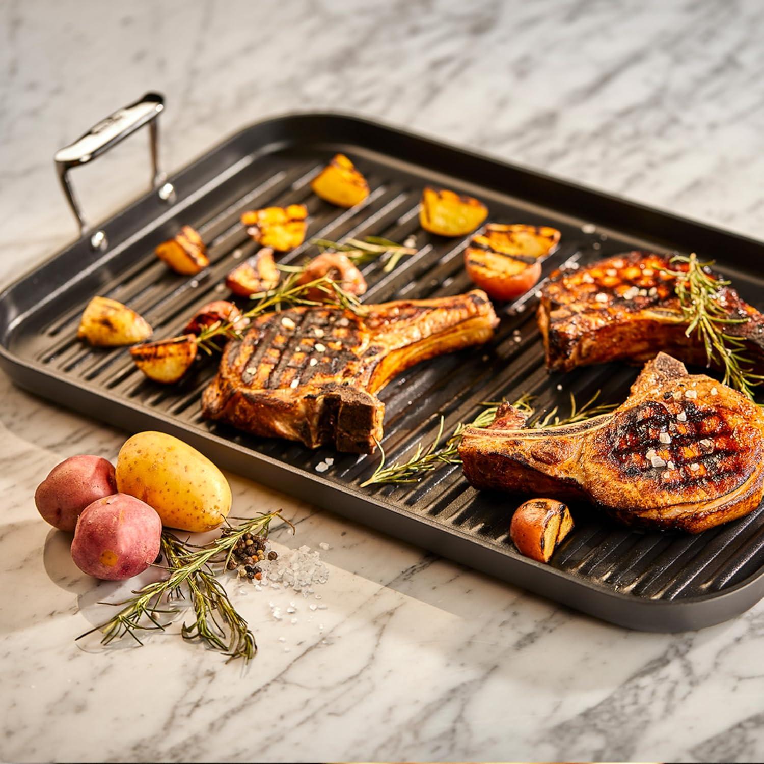 Sartén Grill All-Clad HA1 Antiadherente 33x51 cm Negro