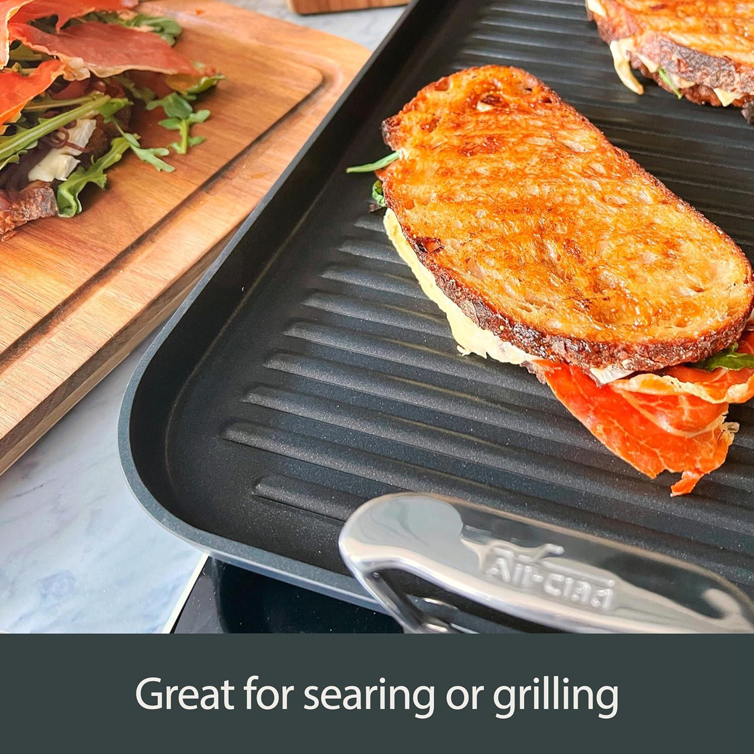 Sartén Grill All-Clad HA1 Antiadherente 33x51 cm Negro