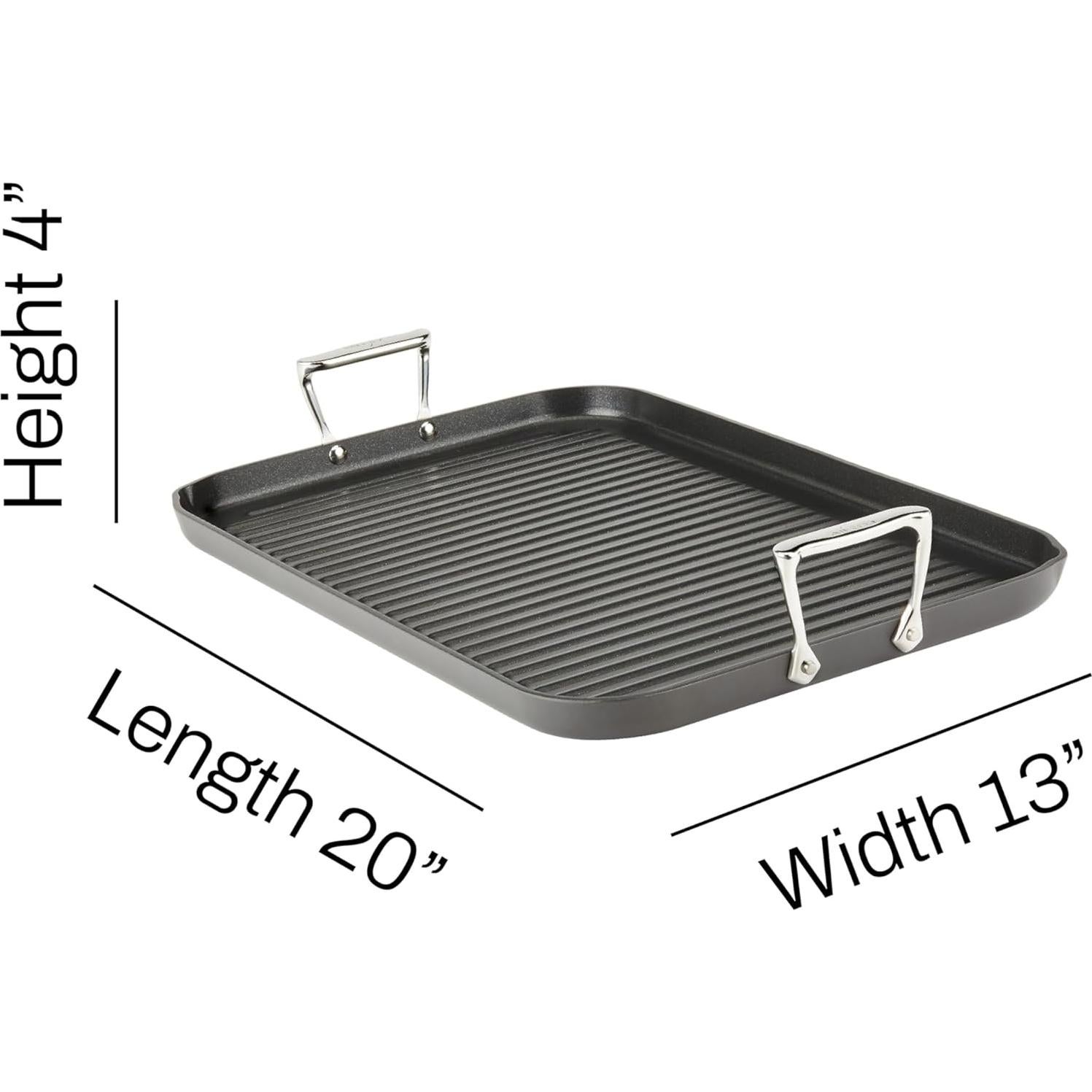 Sartén Grill All-Clad HA1 Antiadherente 33x51 cm Negro