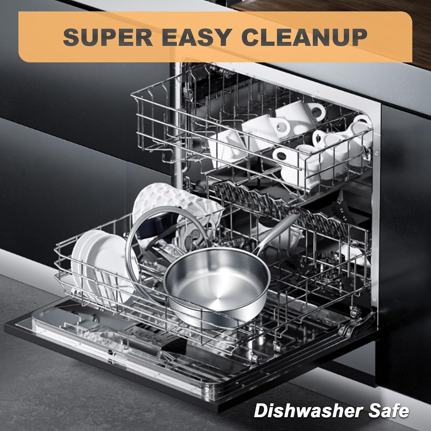 Sartén Profunda EWFEN 3QT Acero Inoxidable 10" Apta Horno