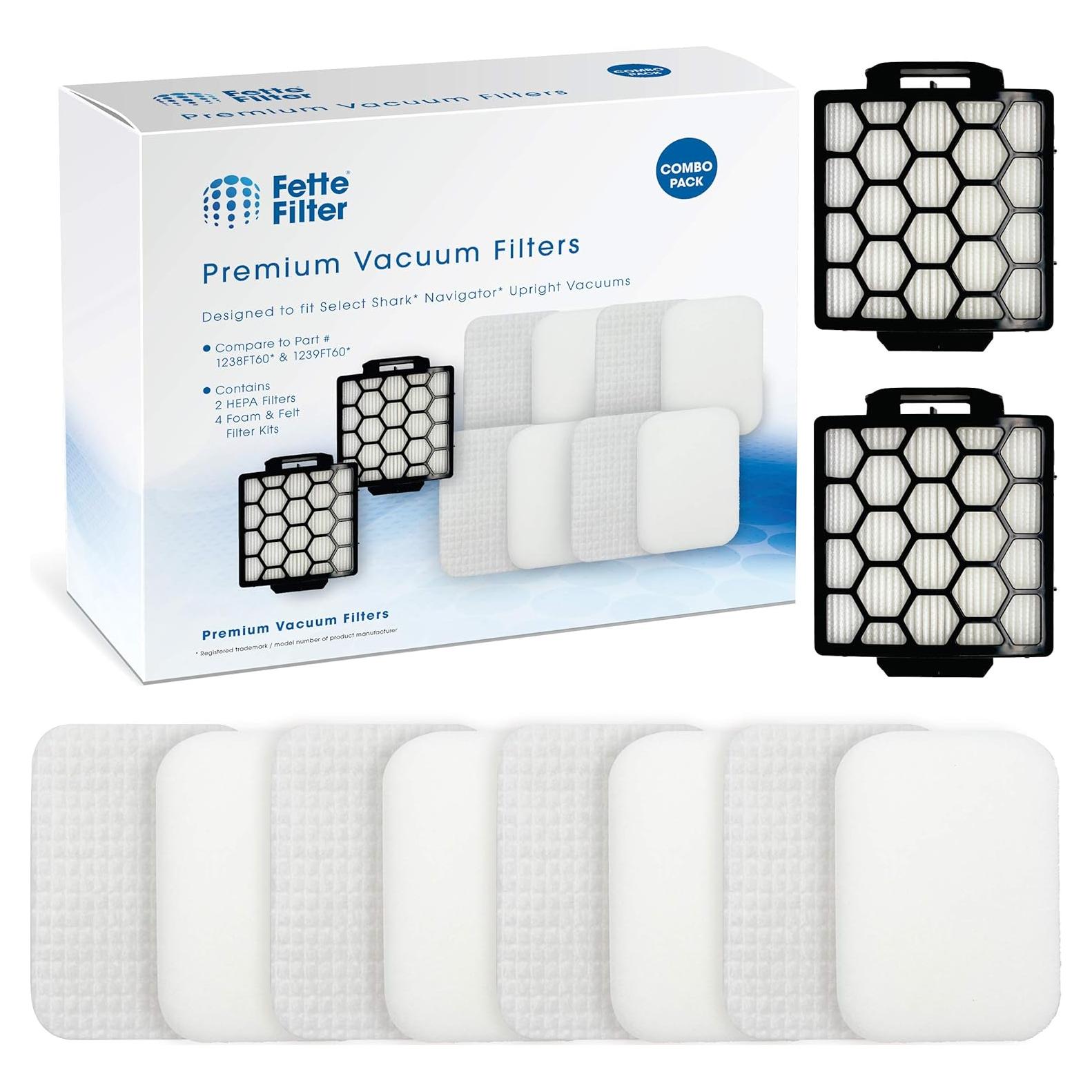 Filtros de Reemplazo Fette Filter para Aspiradora Shark Navigator