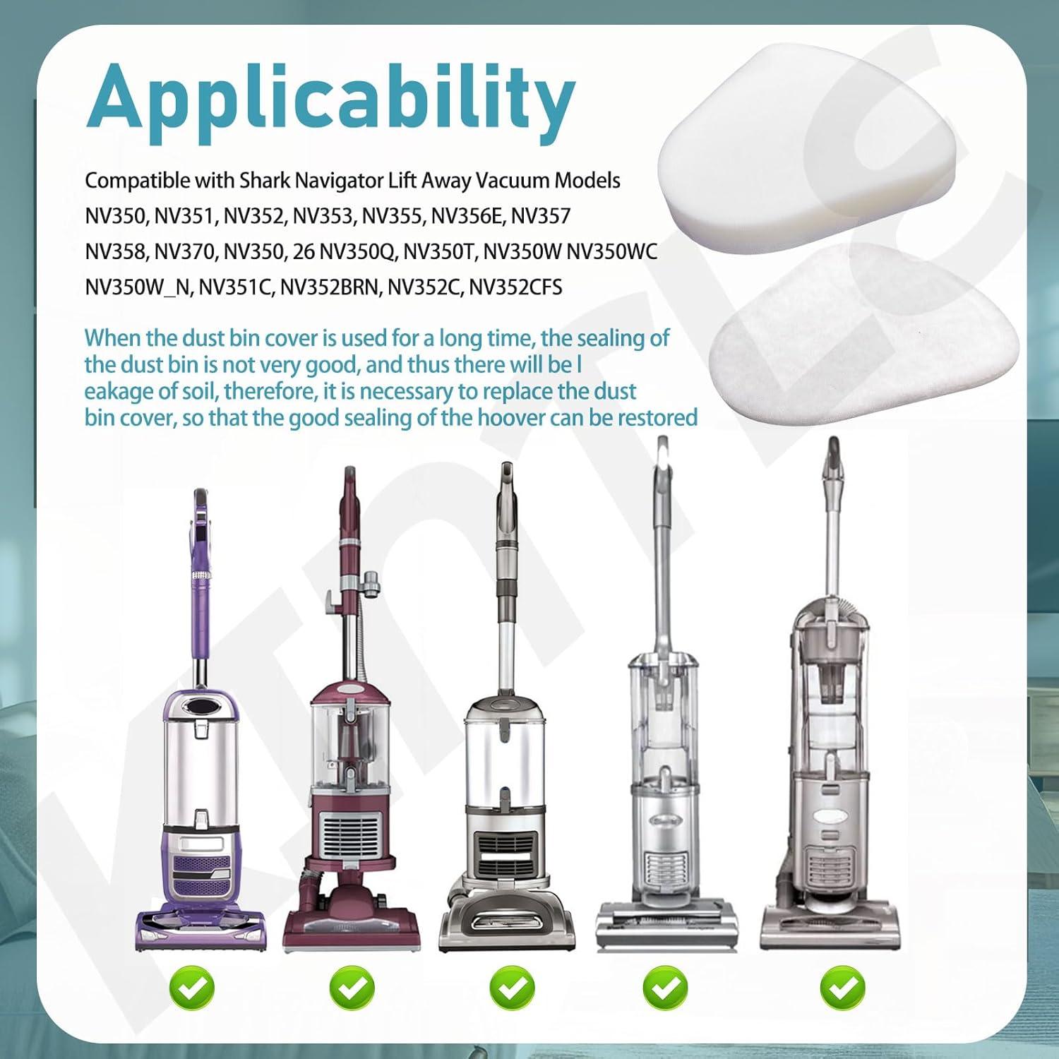 Cubierta de Cubo de Polvo KINTLE para Aspiradora Shark NV350