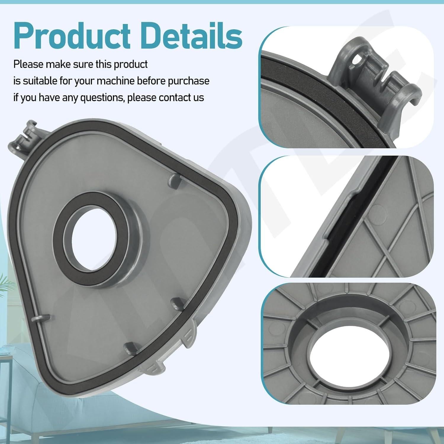 Cubierta de Cubo de Polvo KINTLE para Aspiradora Shark NV350