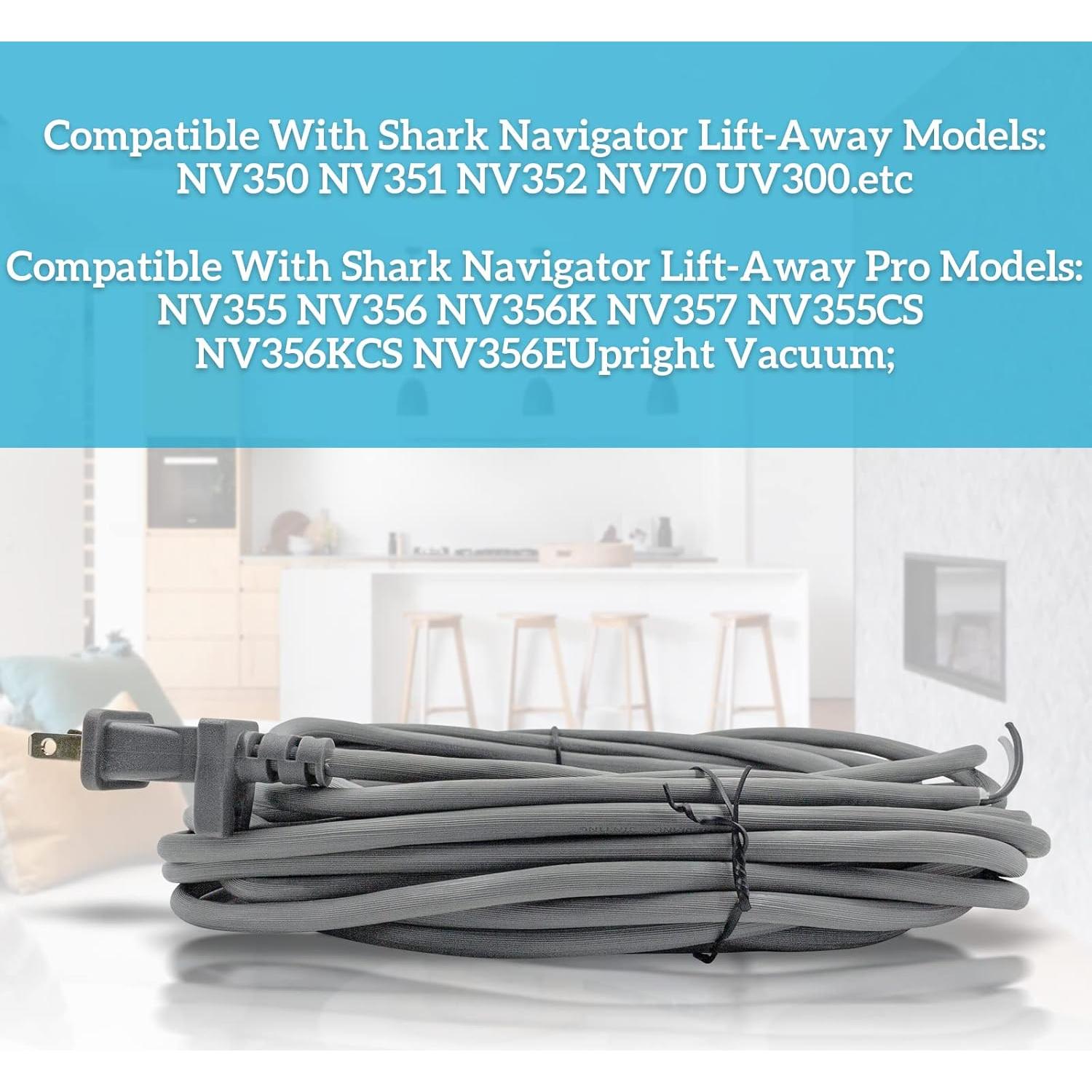 Cable de Alimentación Reemplazo Shark Navigator 10.97m
