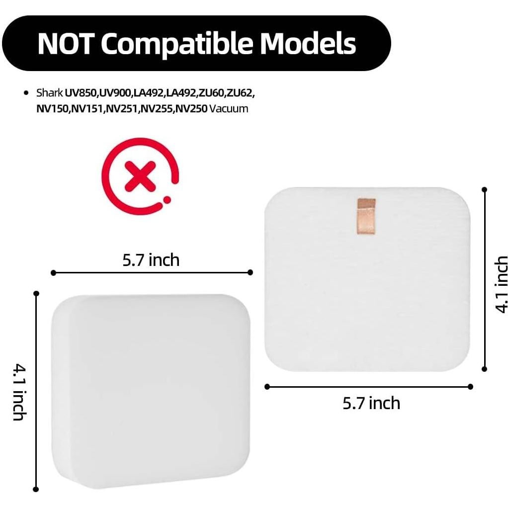 Filtros de Reemplazo para Aspiradora Shark LA502 - 4 Piezas