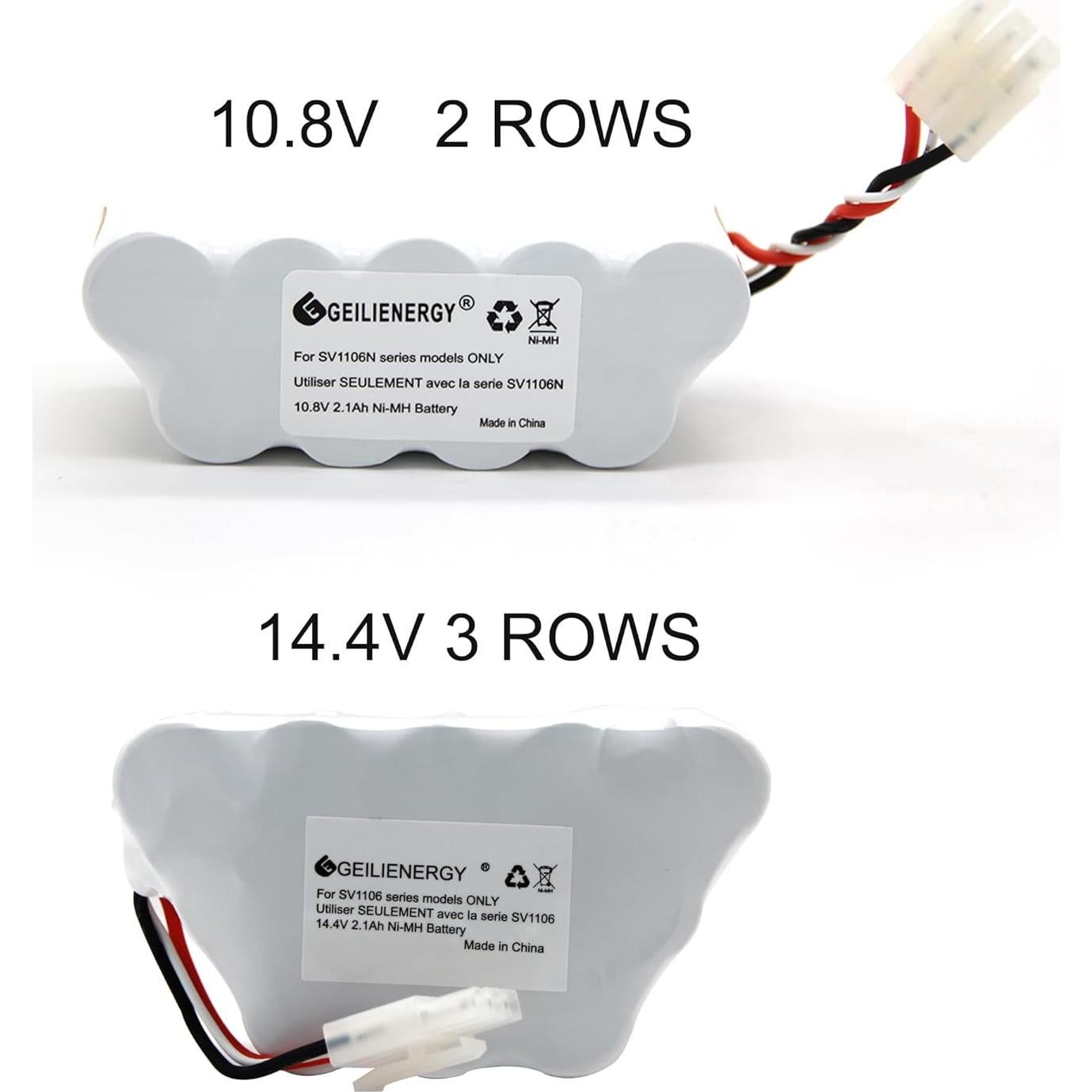 Batería GEILIENERGY 14.4V 2100mAh para aspiradora Shark