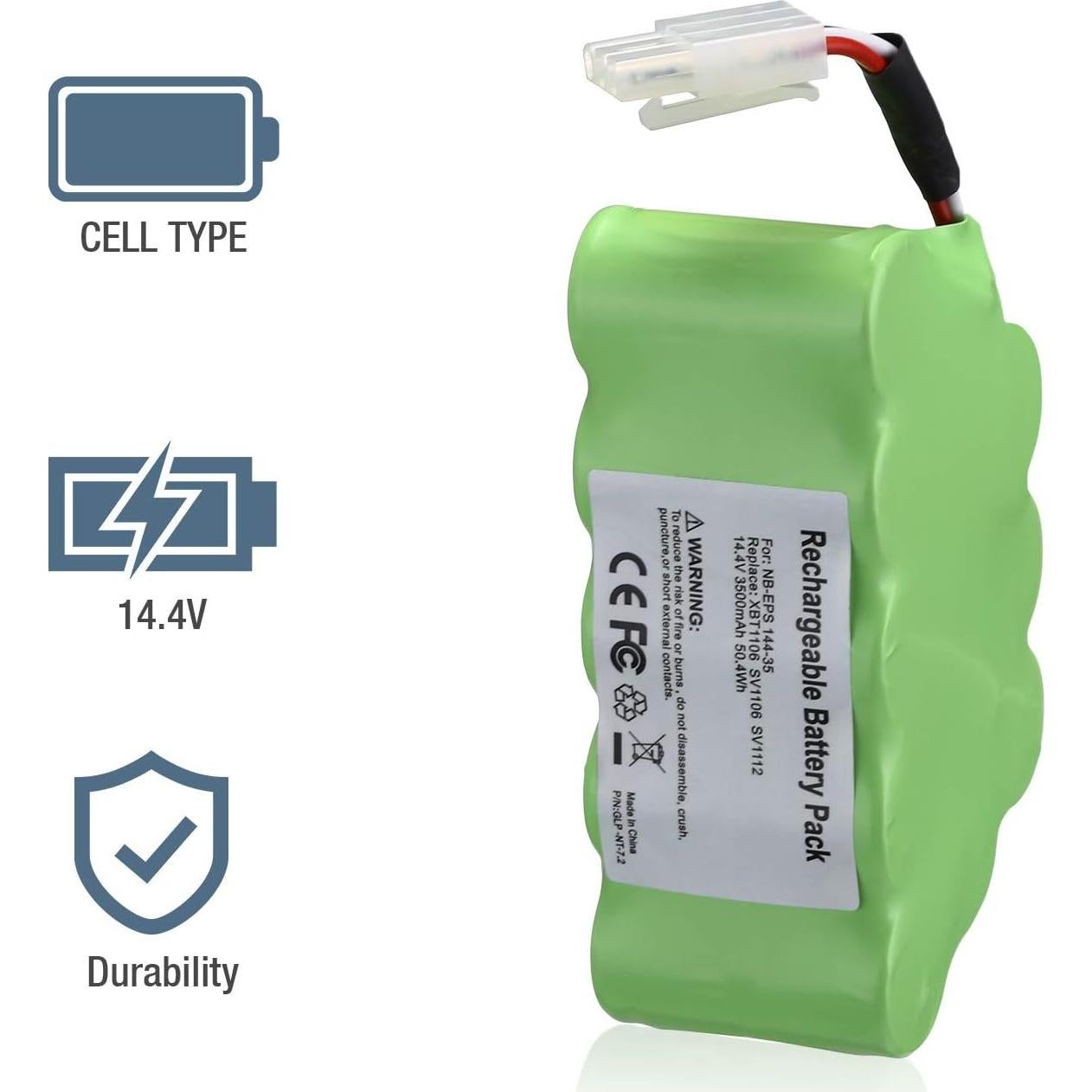 Batería Reemplazo 14.4V 3500mAh Dutyone para Aspiradora Shark