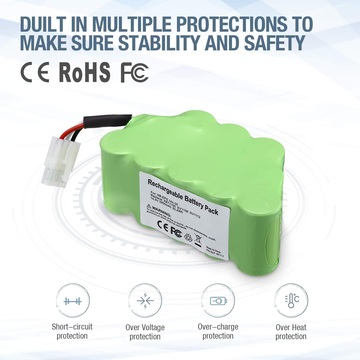 Batería Reemplazo 14.4V 3500mAh Dutyone para Aspiradora Shark