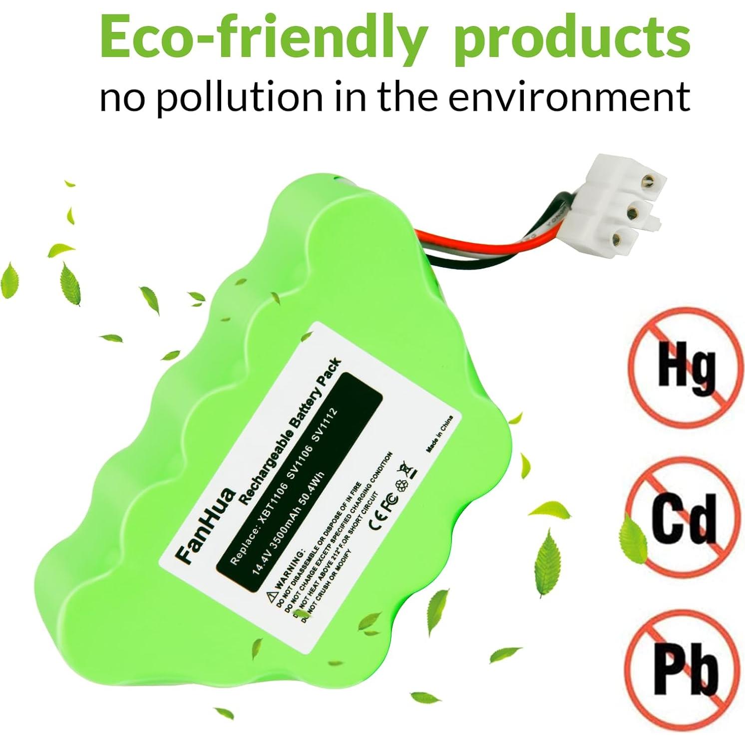 Batería Ni-MH 14.4V 3.5Ah Fanhua para Aspiradora Shark