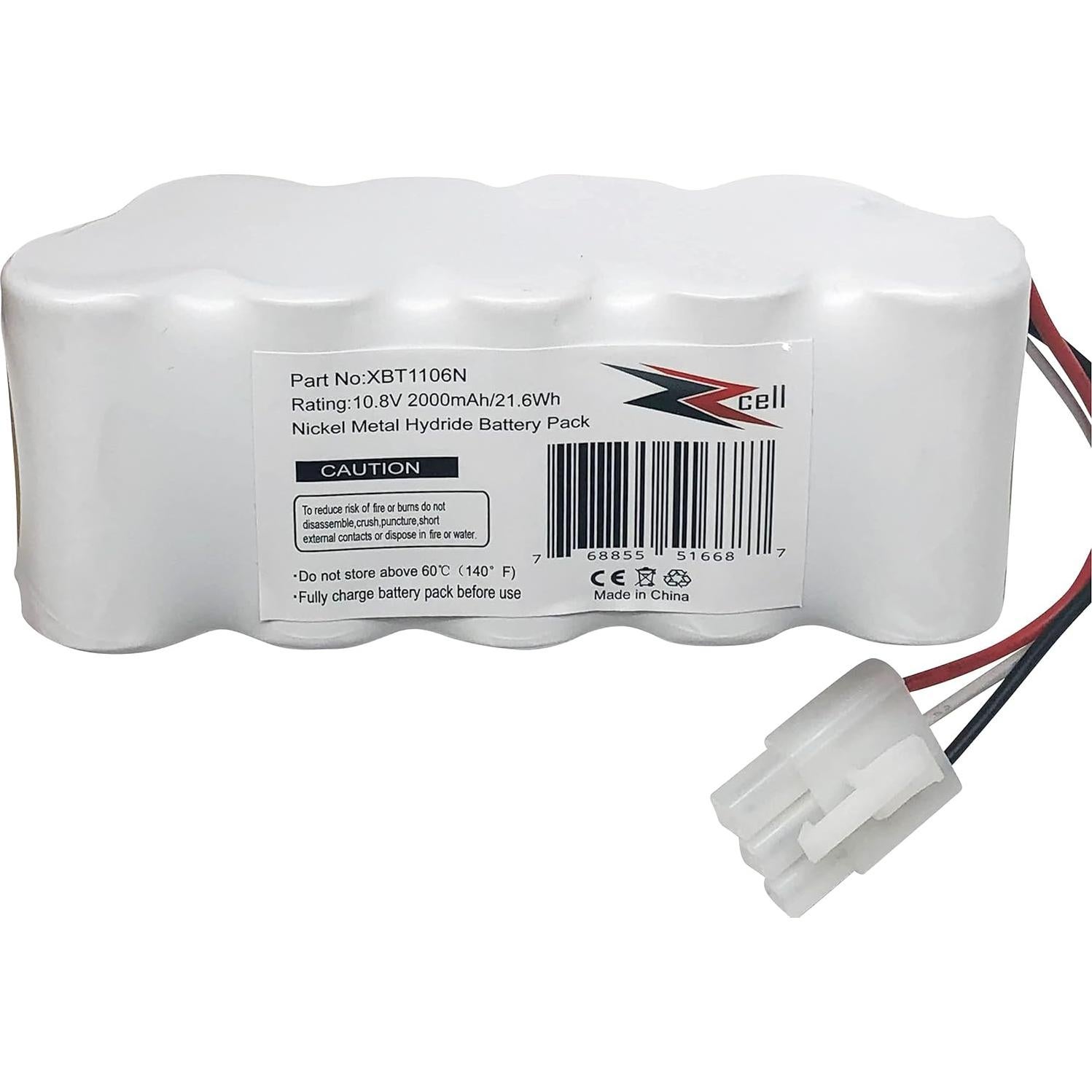 Batería Reemplazo Shark XBT1106N 10.8V 2000mAh Ni-MH