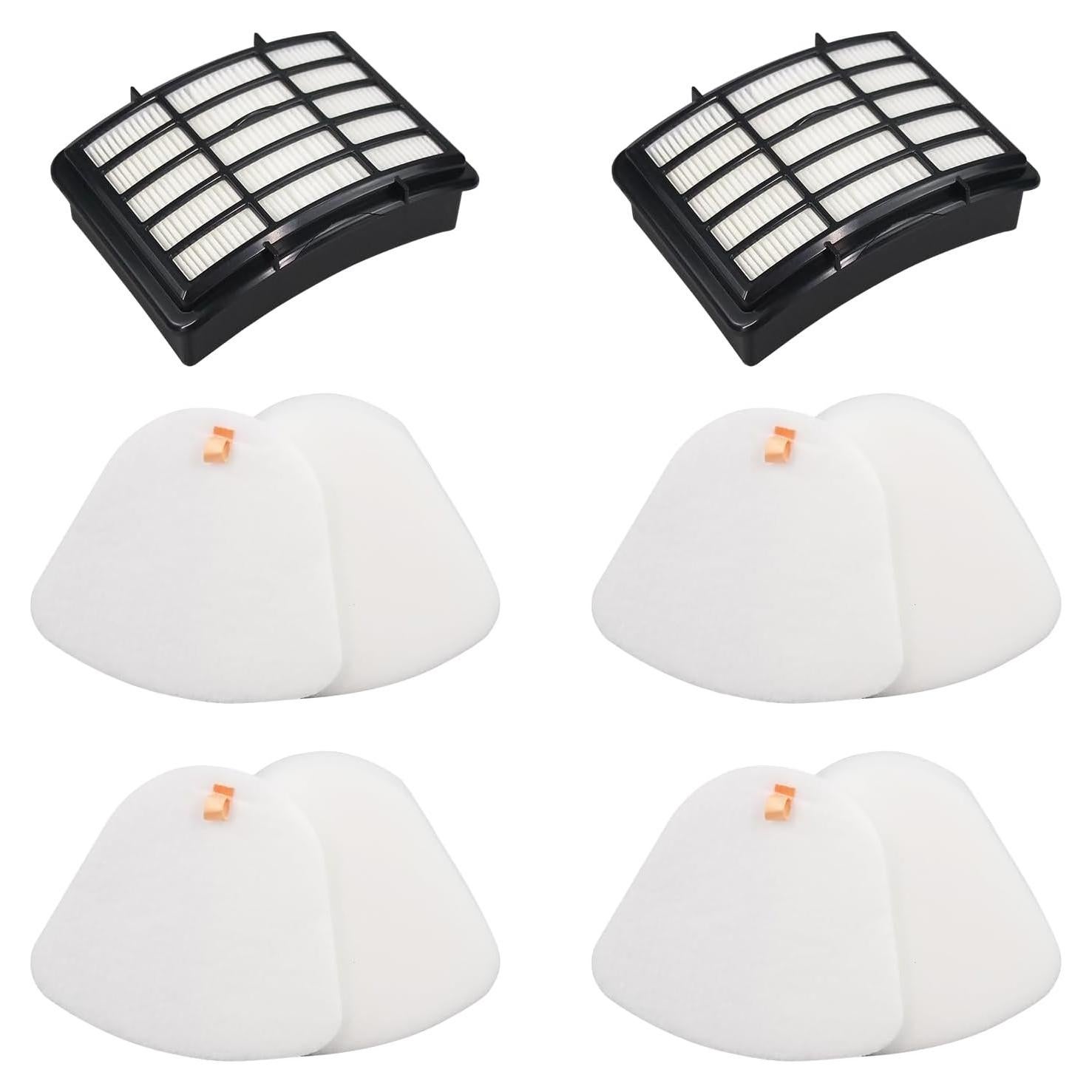 Filtro de Reemplazo Ymimi para Aspiradora Shark NV380 - 4 Espuma, 2 HEPA