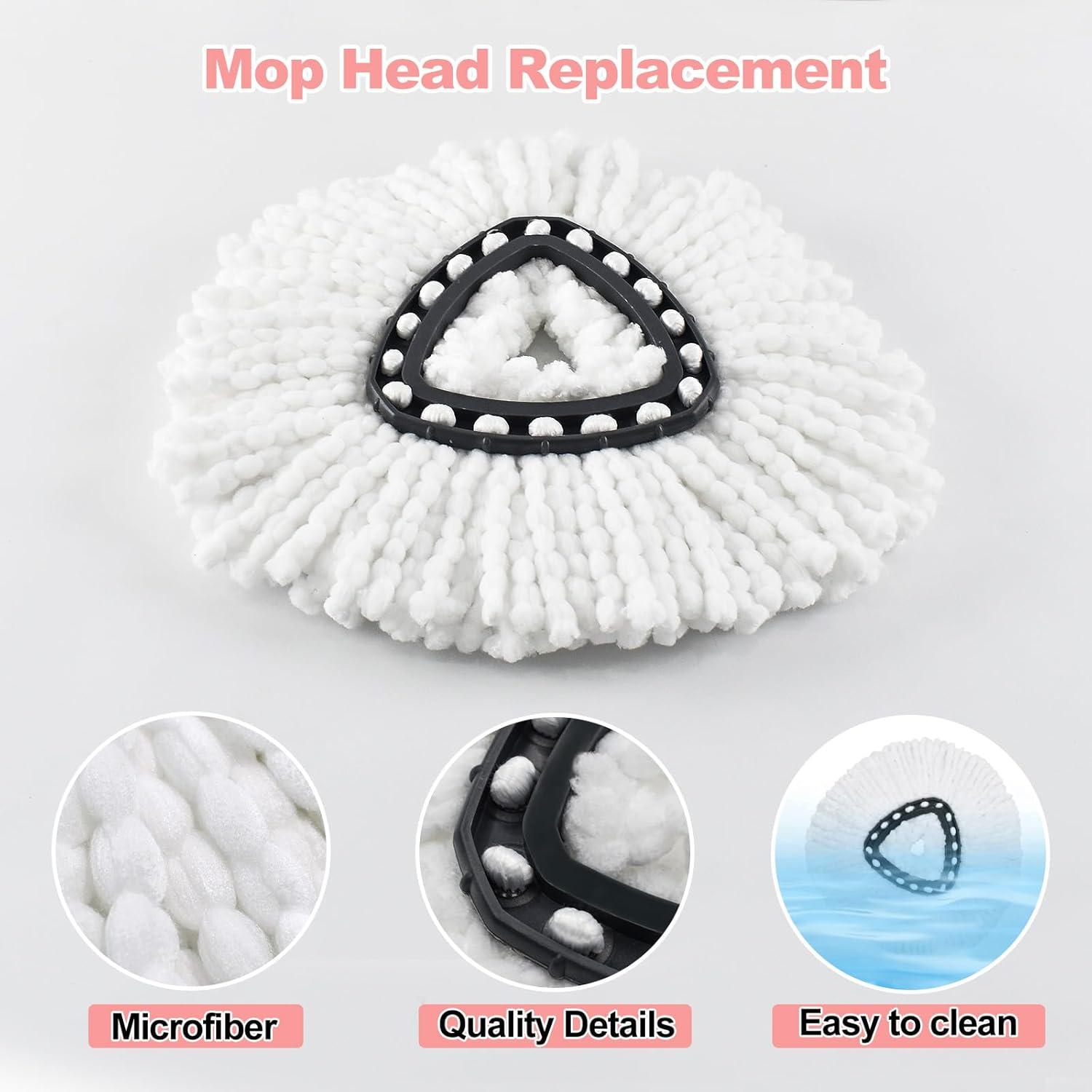 Juego de Reemplazo Mop O Cedar 3 Cabezas Microfibra + Cepillo