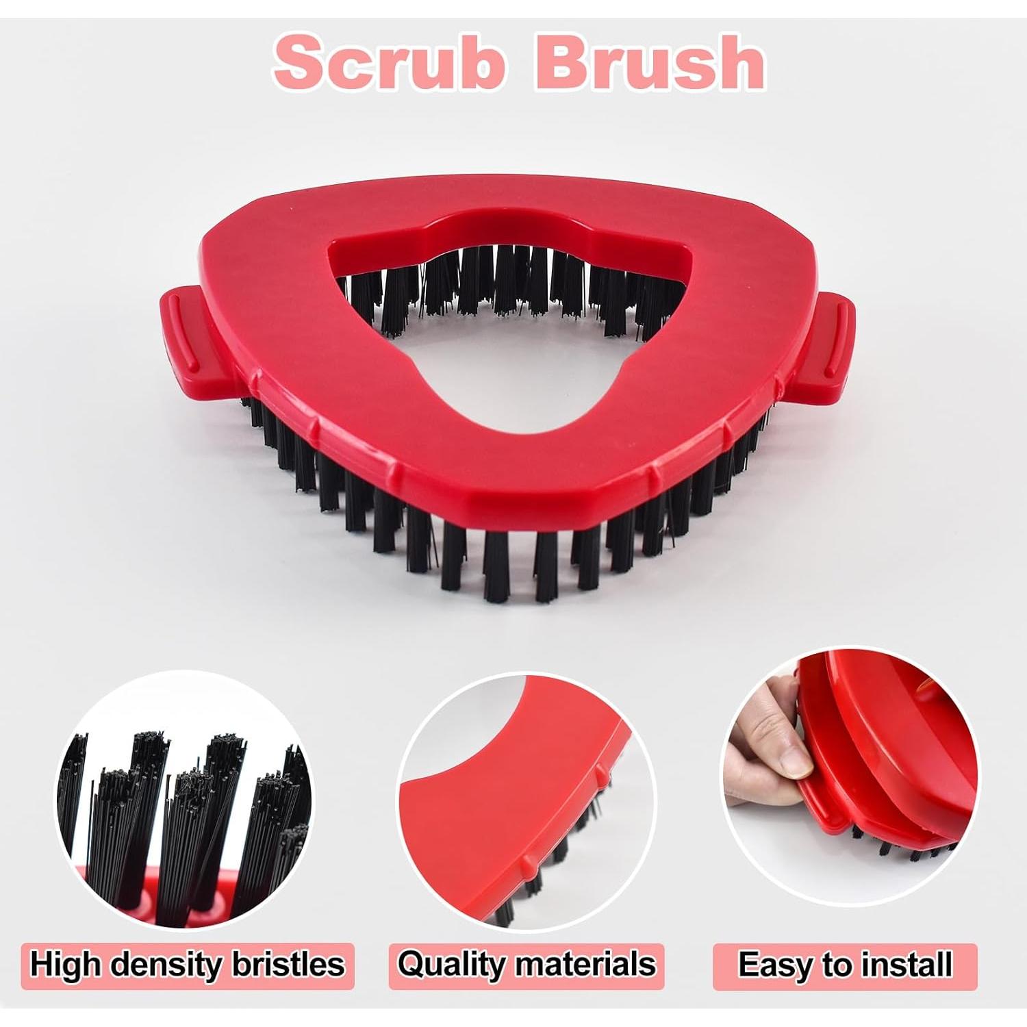 Juego de Reemplazo Mop O Cedar 3 Cabezas Microfibra + Cepillo