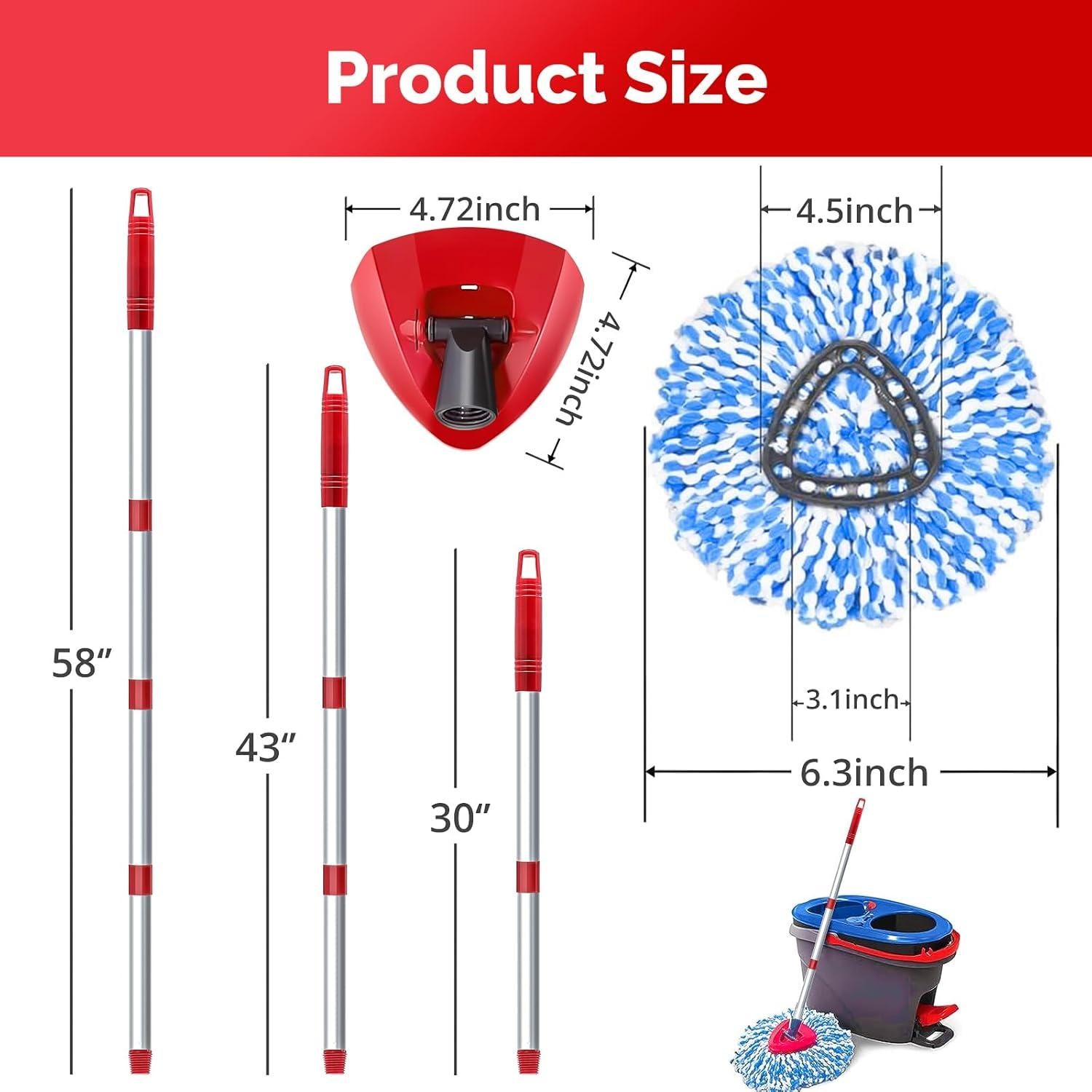 Cabezal de Repuesto O Cedar Spin Mop 2 Tanques Microfibra