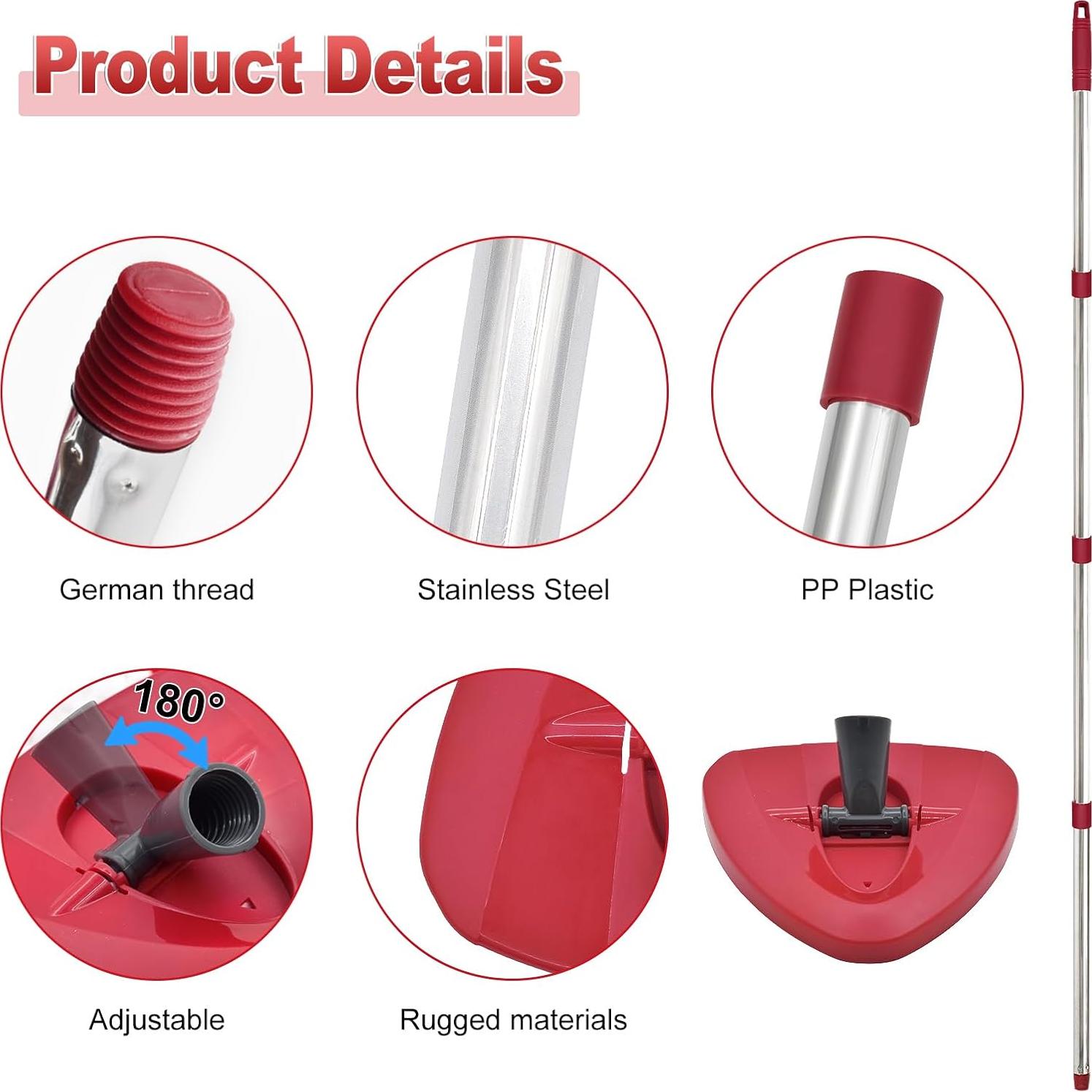 Mango de Mopa Ocedar con Base de Acero Inoxidable 1 Tanque