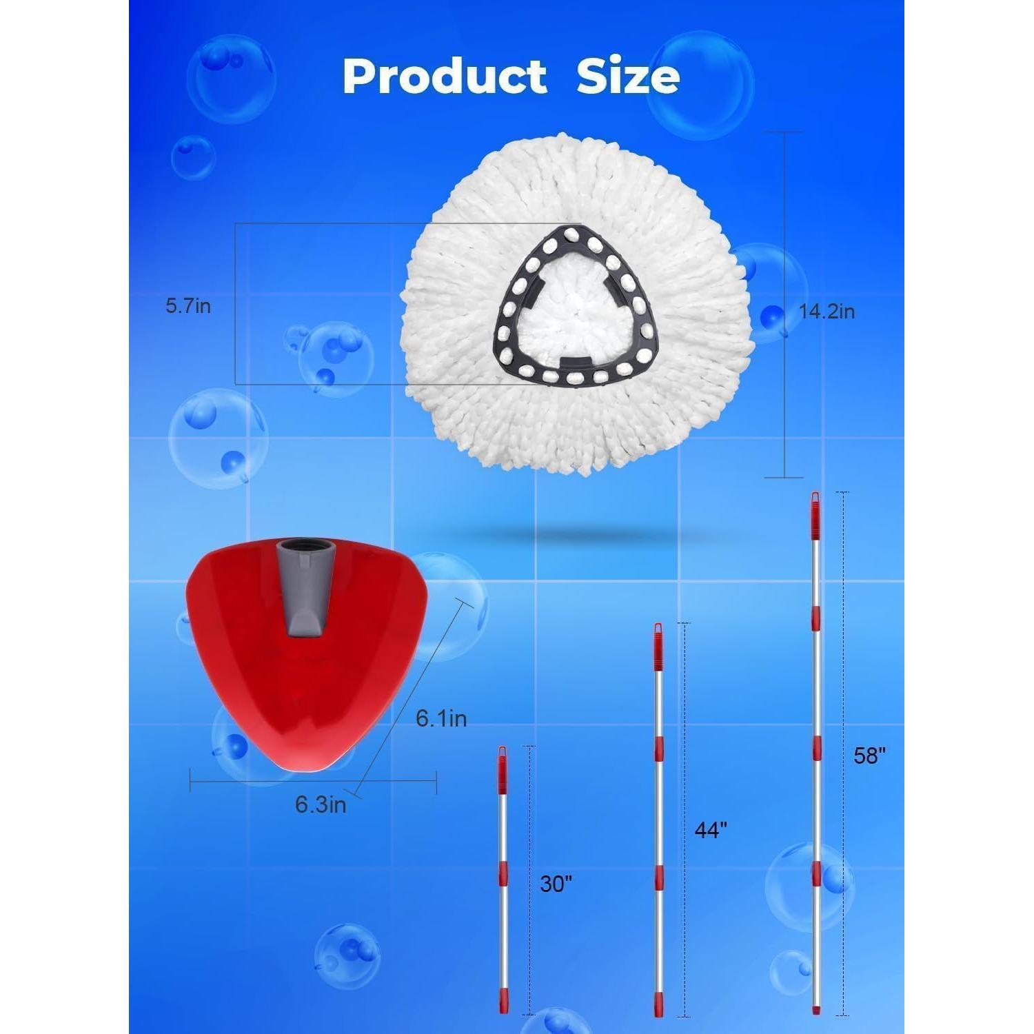 Kit de Reemplazo de Mopa O-Cedar EasyWring 1 Tanque - 4 Cabezas + Mango