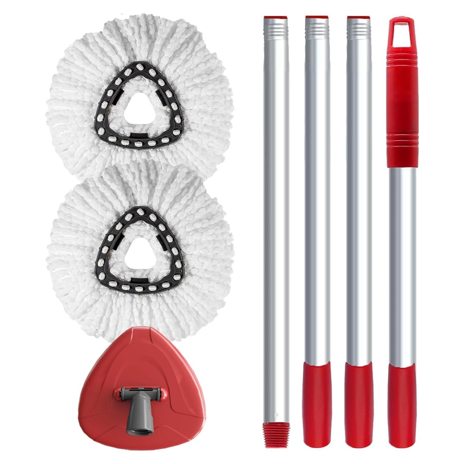 Cabezal de Repuesto Mop Giratorio Bublador con 2 Recargas Microfibra