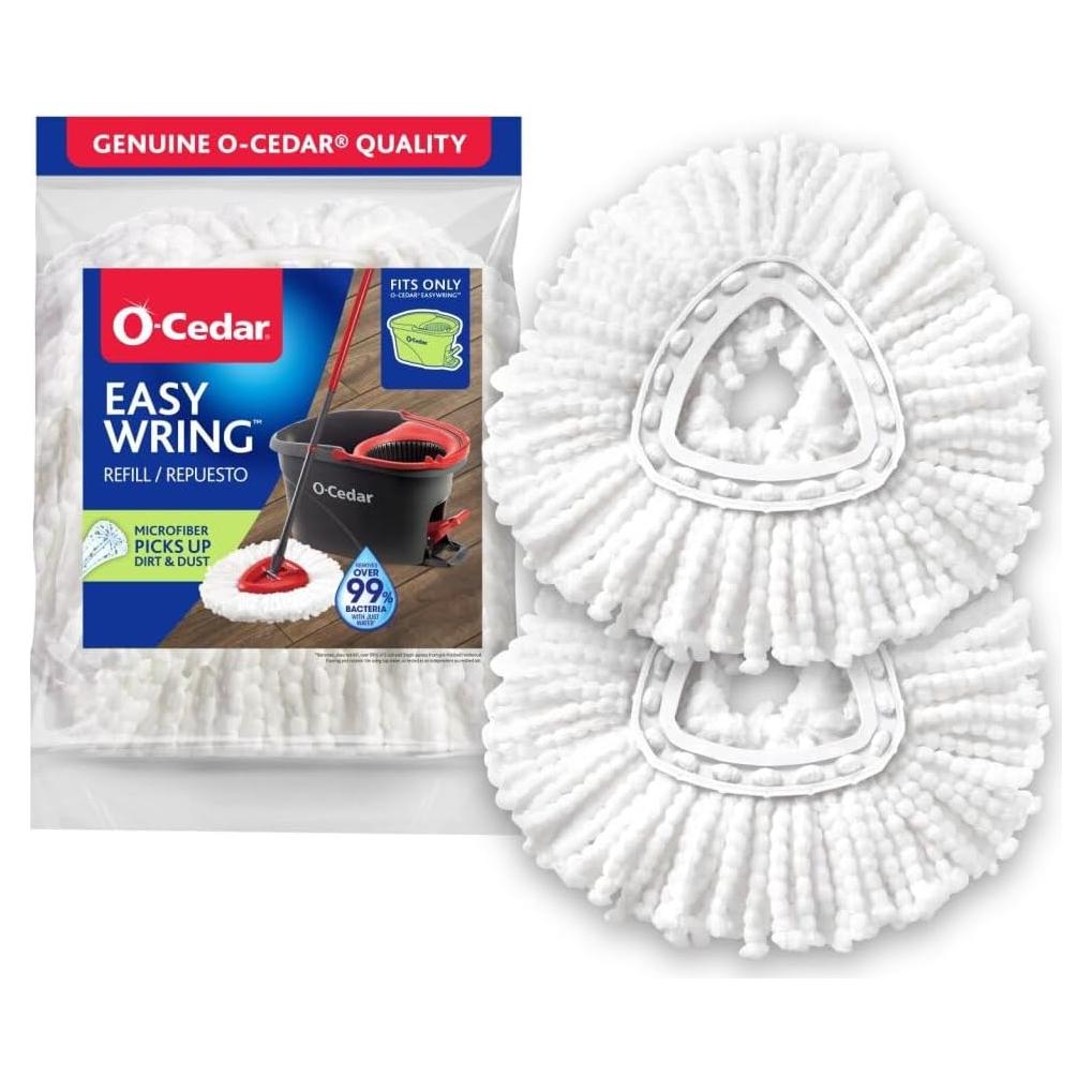 Repuesto Mop O-Cedar EasyWring Spin - Paquete de 2 Microfibra