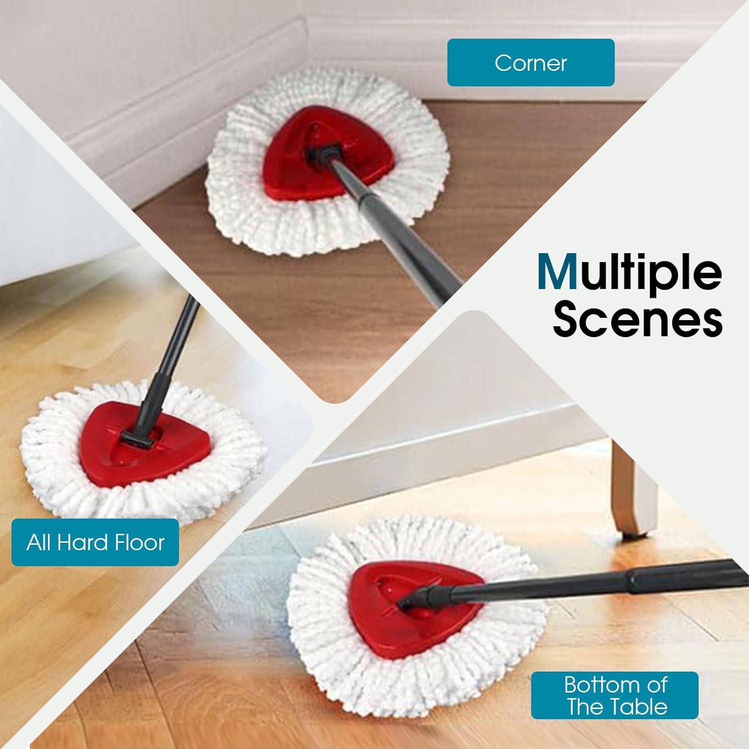 Cabezas de Reemplazo para Mop Giratorio EPSUNORISE 4 Pack Microfibra