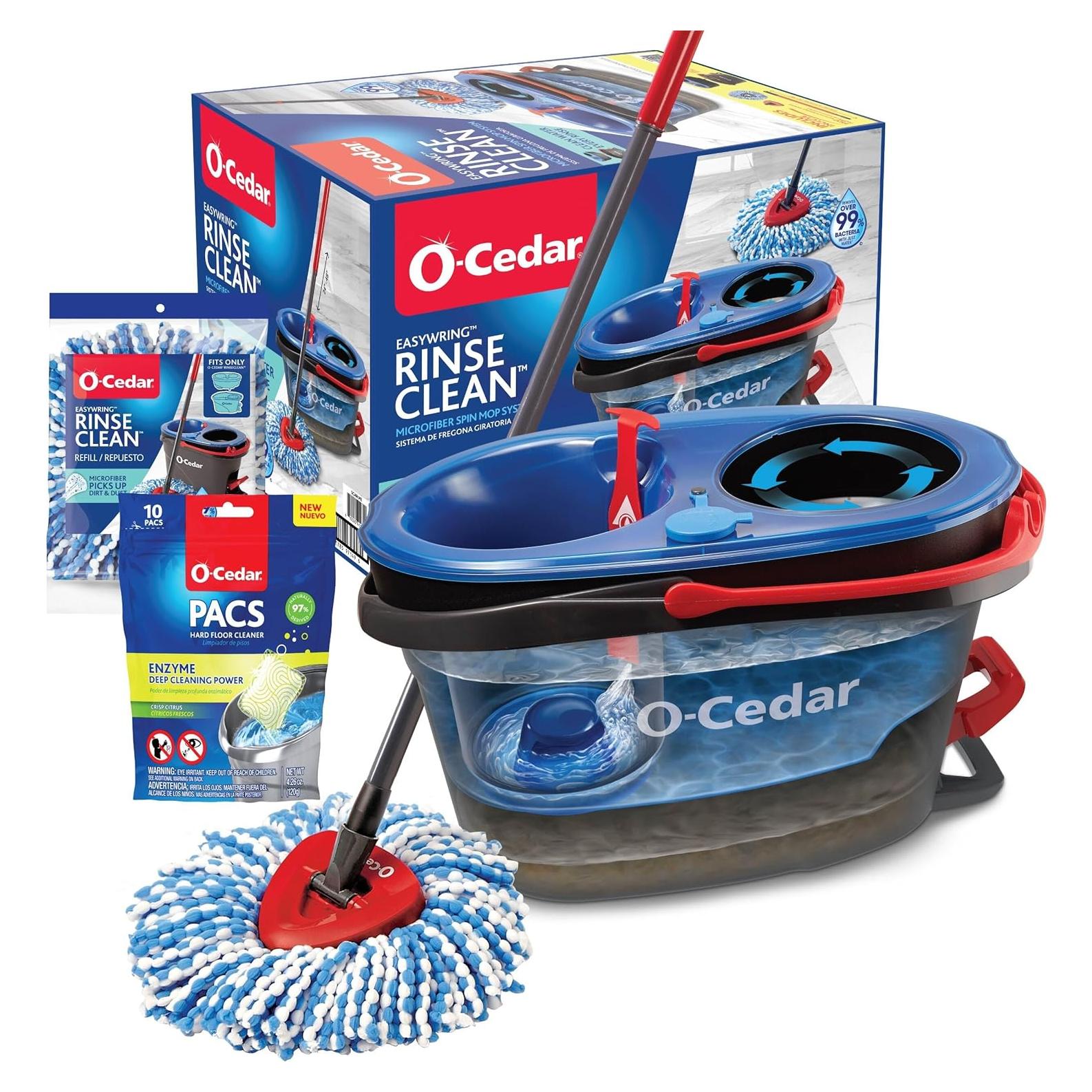 Sistema de limpieza O-Cedar EasyWring RinseClean con fregona y PACS