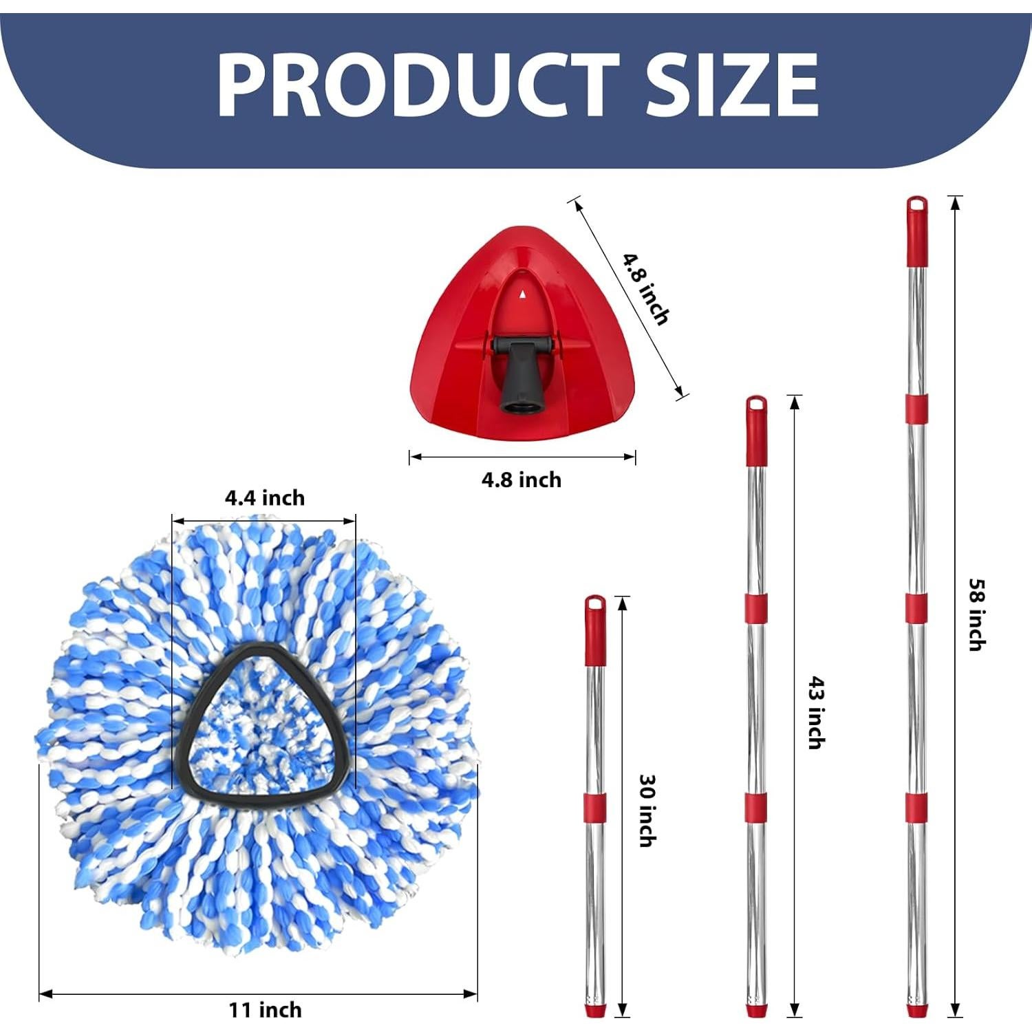 Juego de Reemplazo de Mopas Giratorias O-Cedar RinseClean
