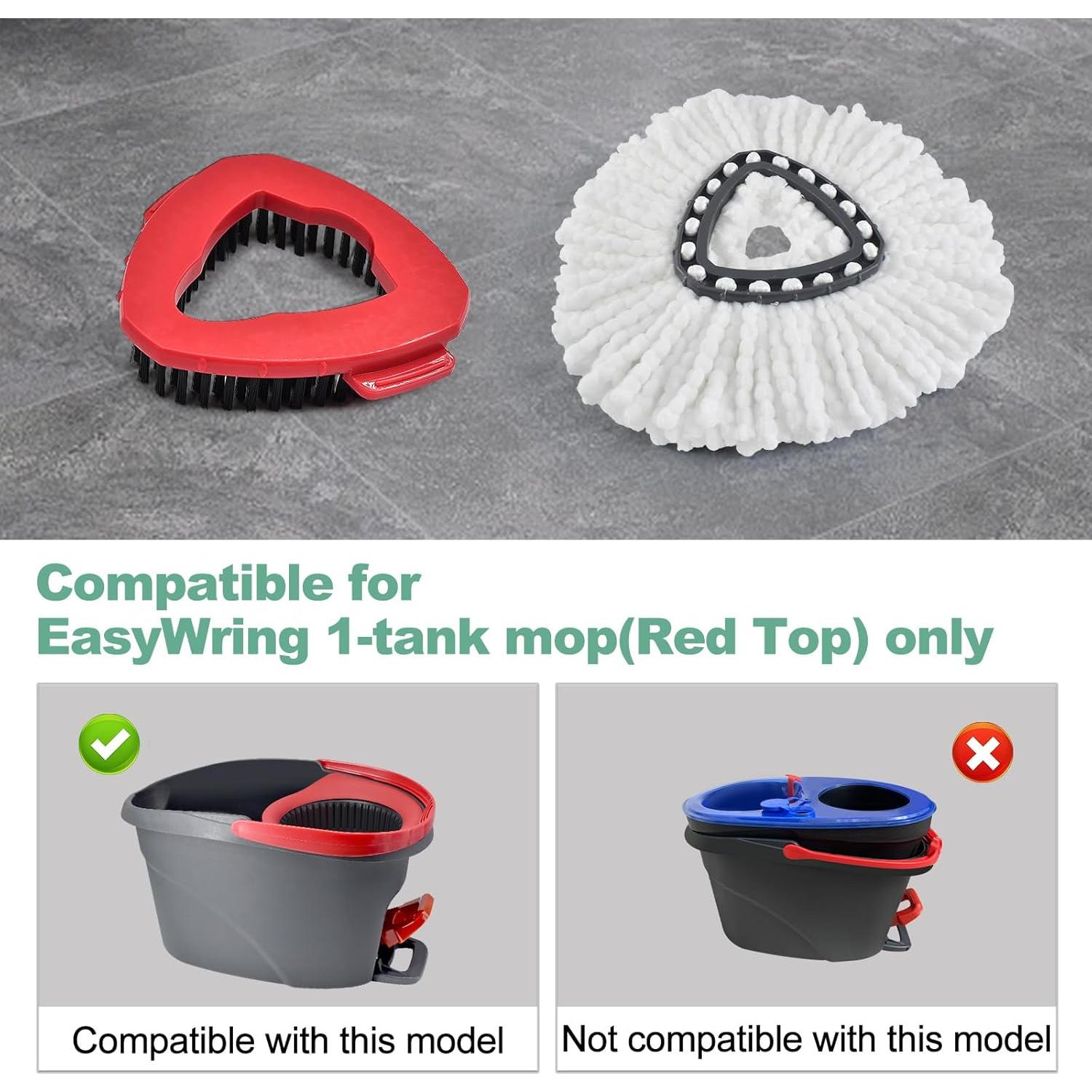 Reemplazo Cabezas de Mop Microfibra O-Cedar 3 Piezas + Cepillo