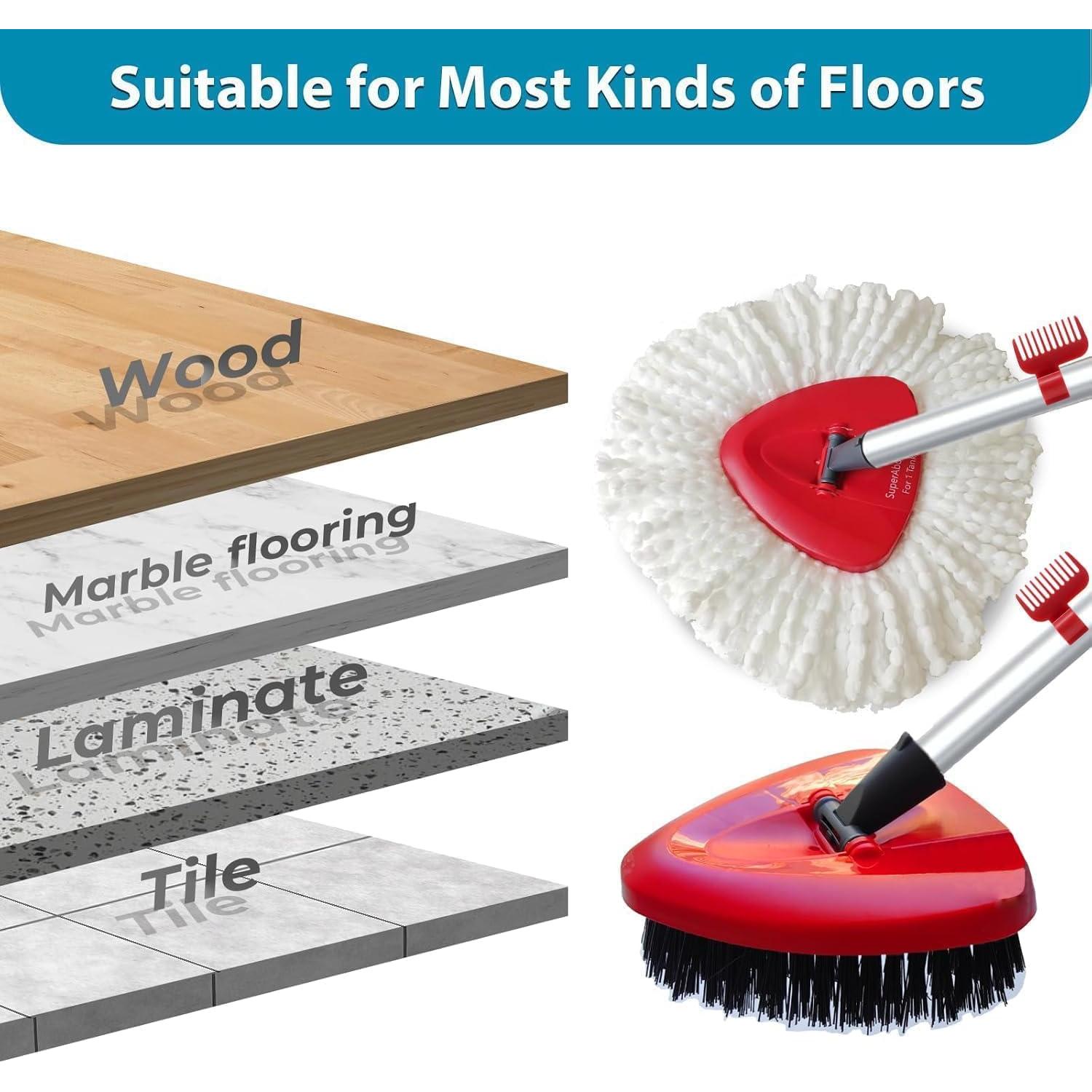 Paquete de 4 cabezales de microfibra para mopa O Cedar EasyWring