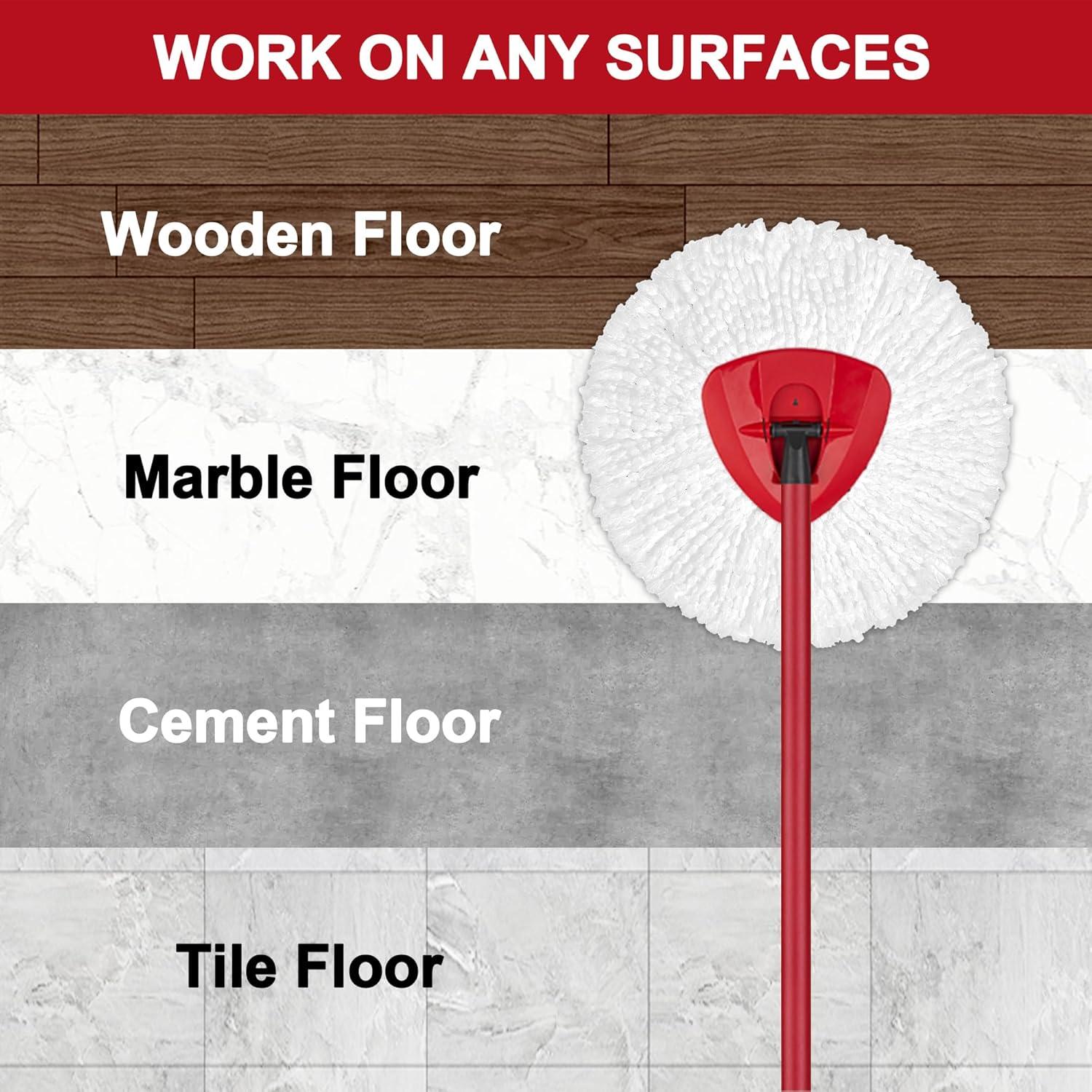 Cabezas de Repuesto para Mop O-Cedar EasyWring - 3 Piezas Microfibra