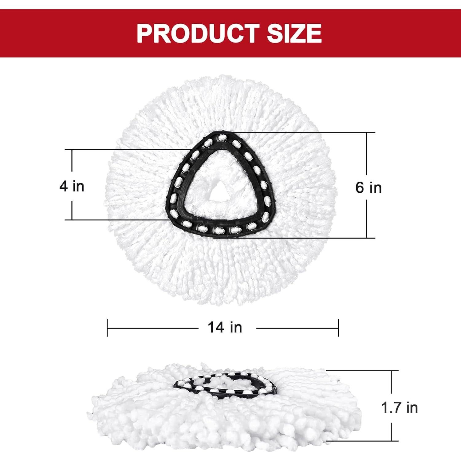Cabezas de Repuesto para Mop O-Cedar EasyWring - 3 Piezas Microfibra