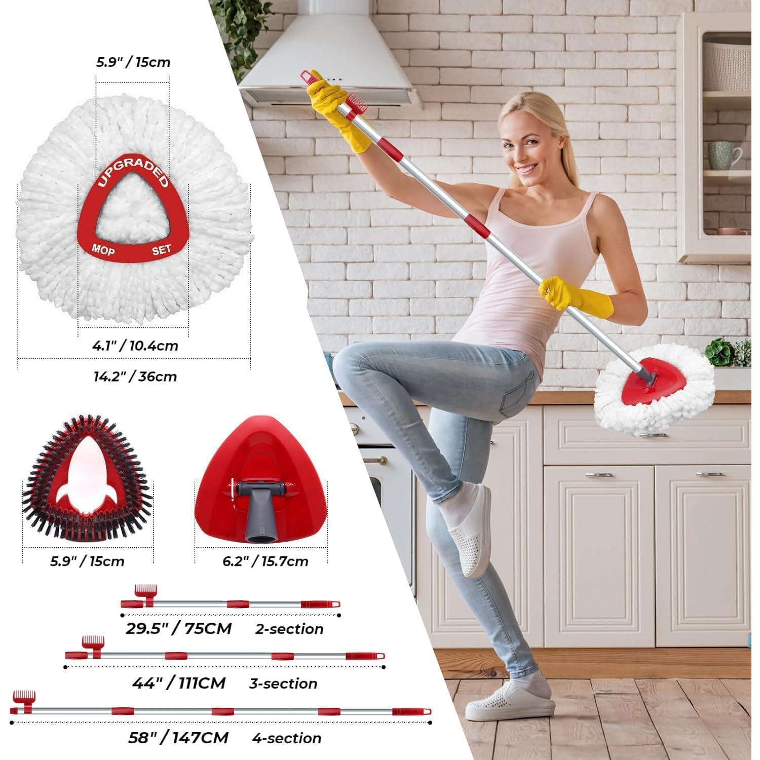 Cabezal de Repuesto Mop Giratorio WAKAYOYO 2 Recargas Microfibra