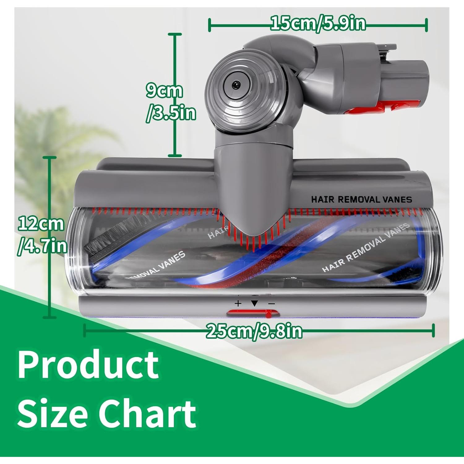 Cabezal de limpieza Klypticfit para Dyson V10 V11 V15 27 cm
