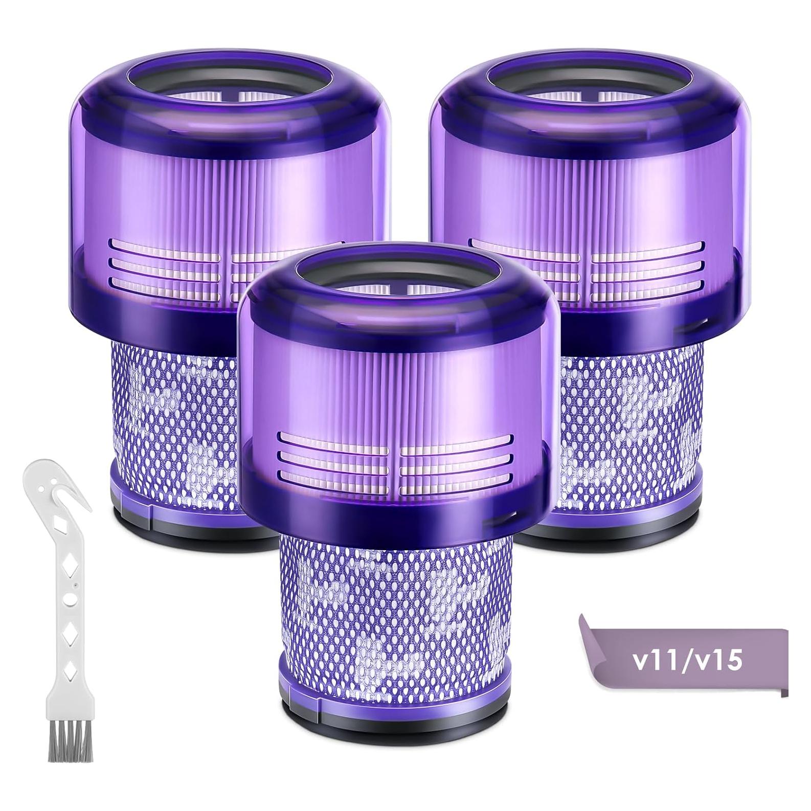 Paquete de 3 Filtros de Reemplazo Isinlive para Dyson V11