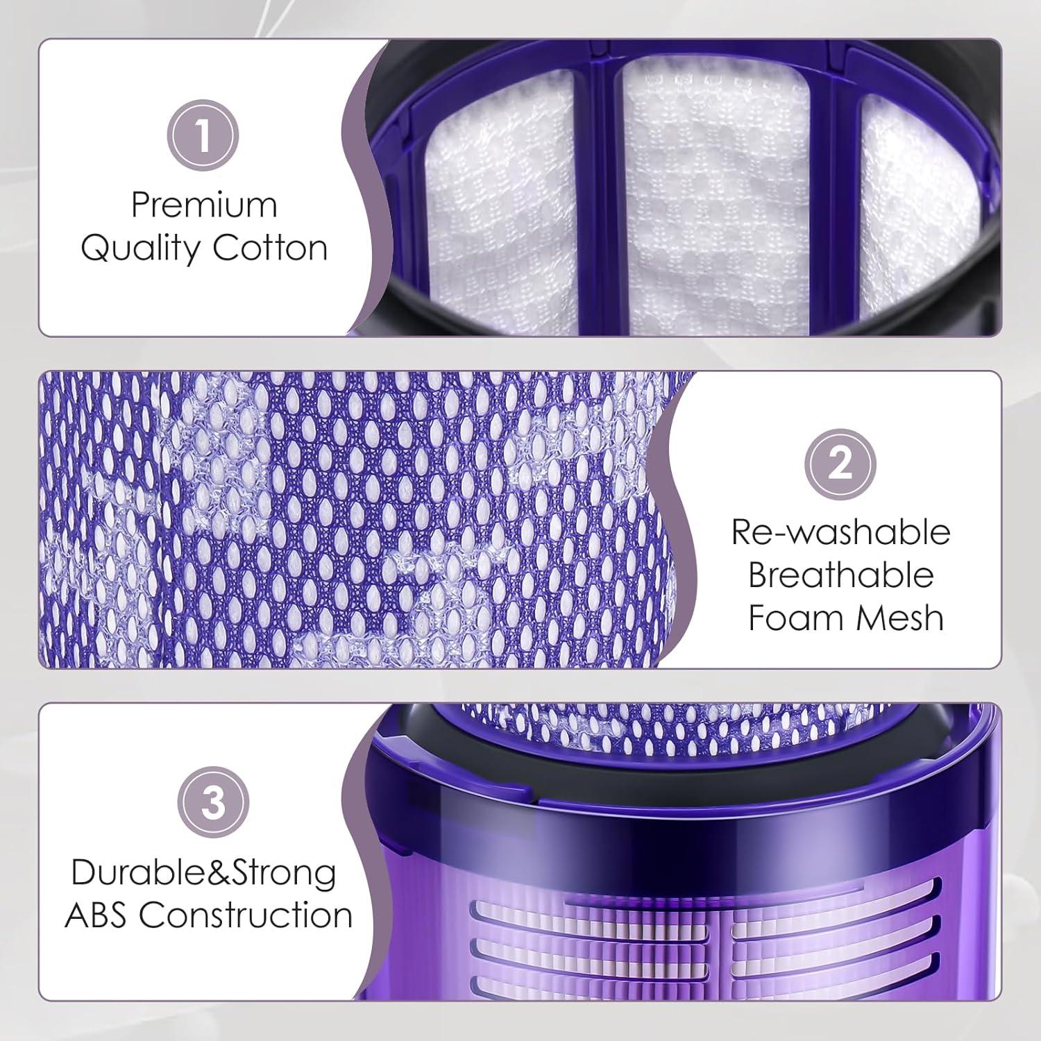 Paquete de 3 Filtros de Reemplazo Isinlive para Dyson V11