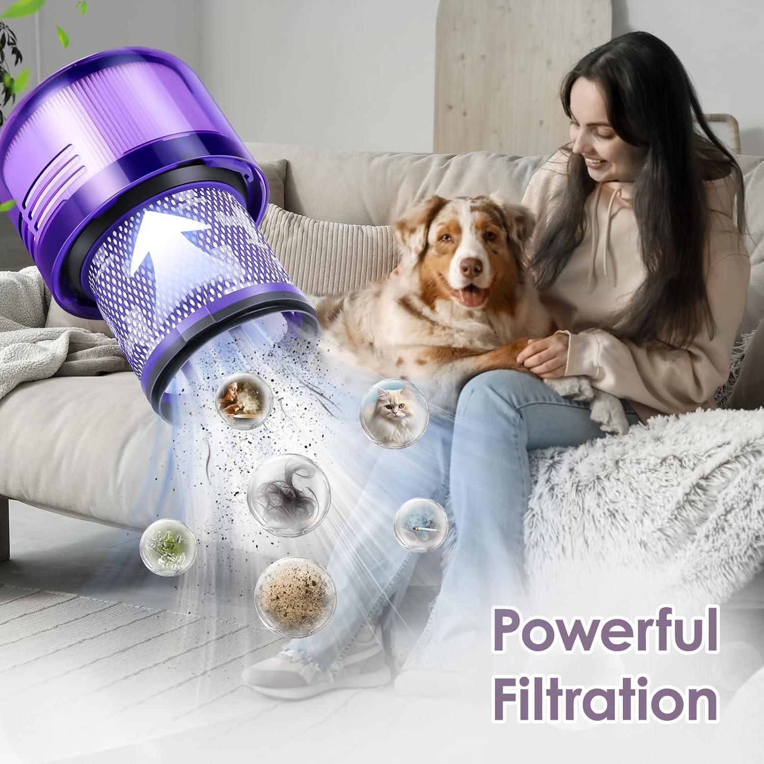 Paquete de 3 Filtros de Reemplazo Isinlive para Dyson V11