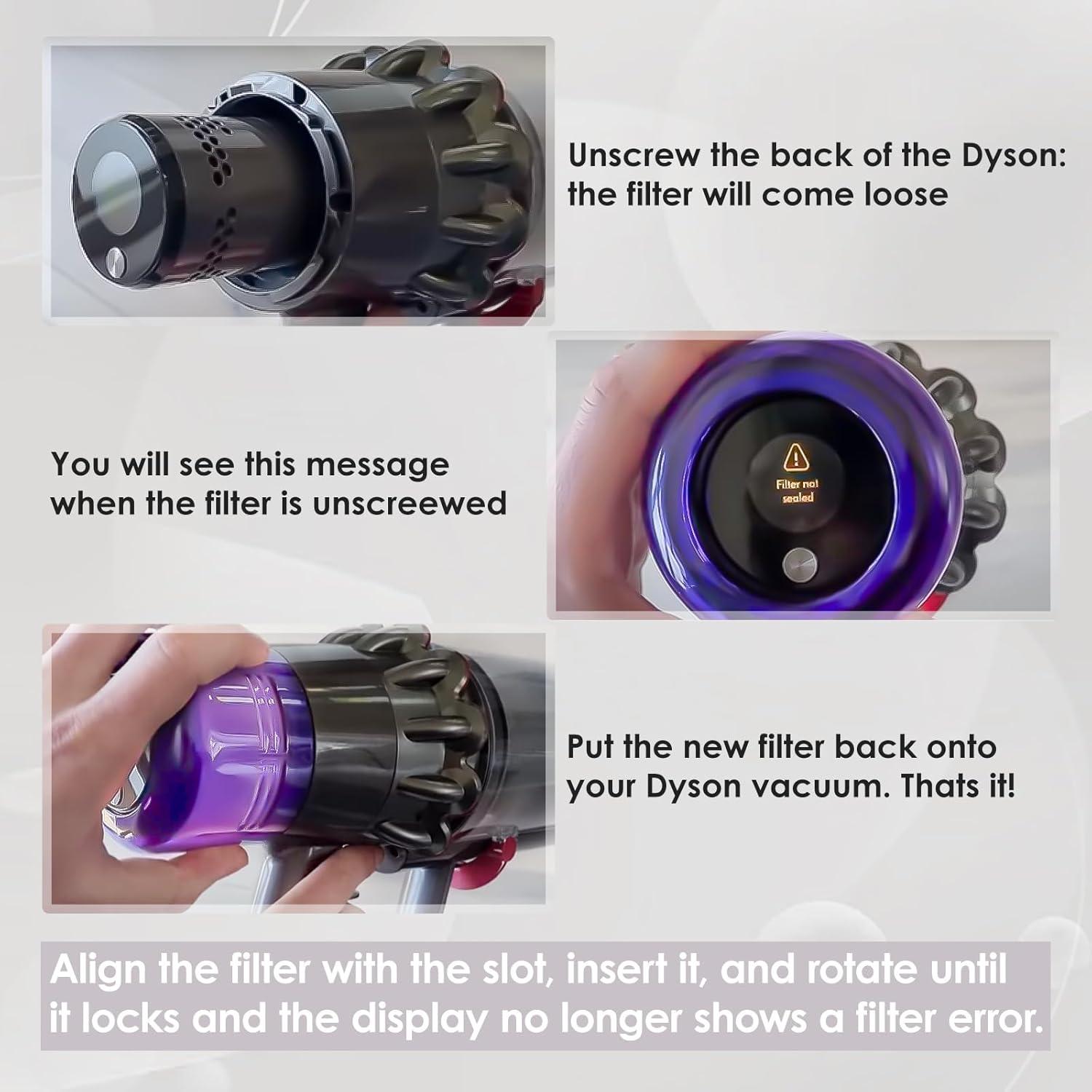 Paquete de 3 Filtros de Reemplazo Isinlive para Dyson V11