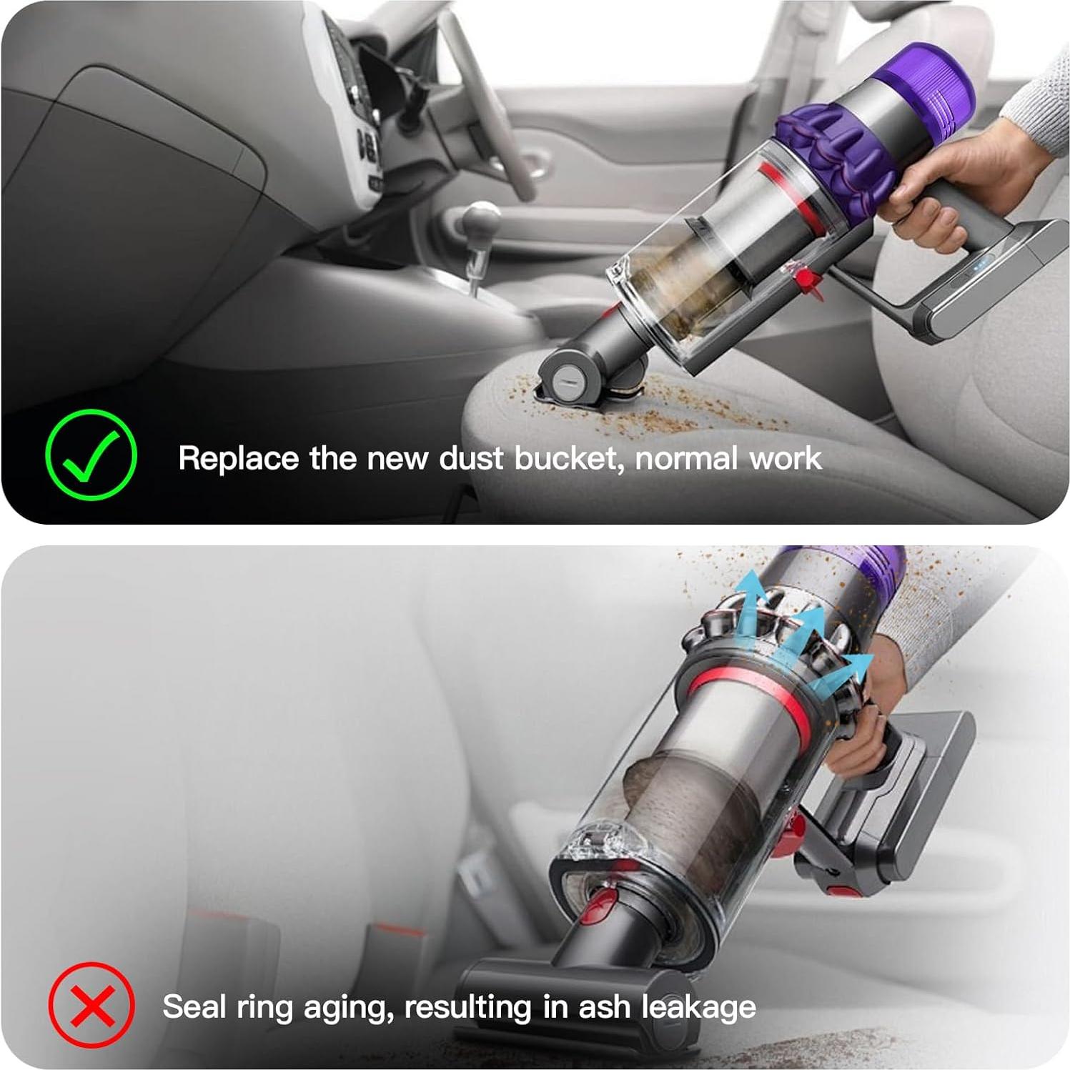 Cubo de Polvo y Filtro Reemplazo QINAN para Dyson V11 V15