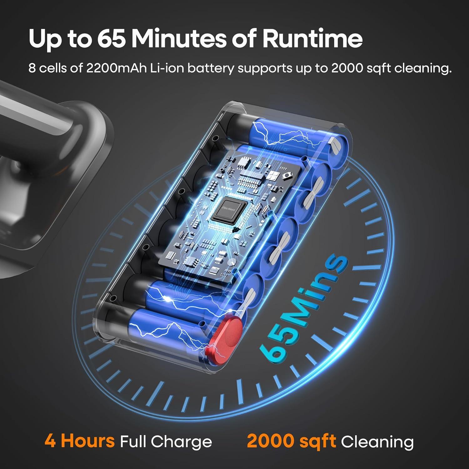 Aspiradora Inalámbrica ElecKeys K10 580W 48kPa 65Min Oro