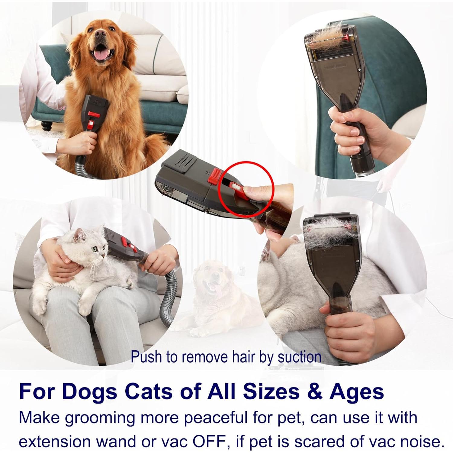 Accesorio de Aspiradora Portek para Pelo de Perro - Compatible Shark y Miele