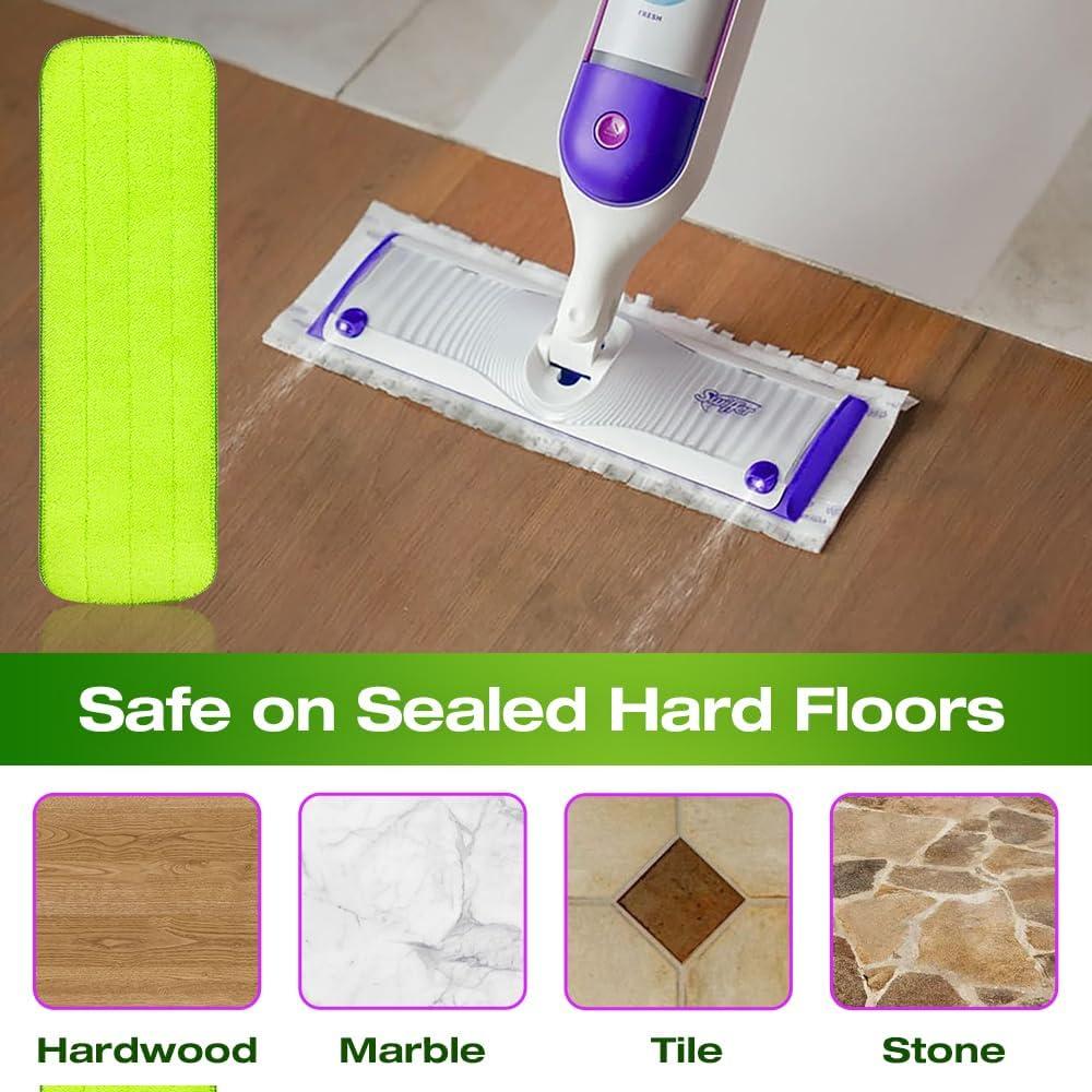 Paquete de 5 Paños de Microfibra Reutilizables para Swiffer Powermop