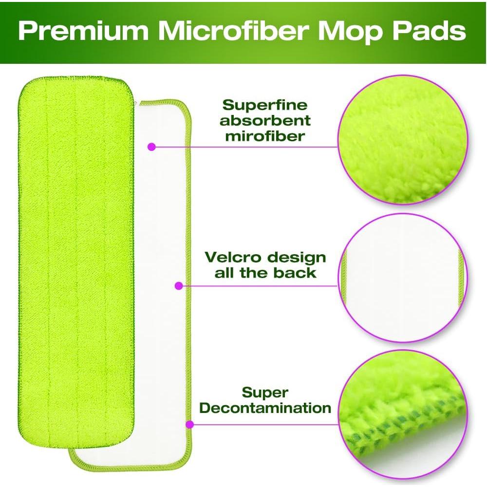 Paquete de 5 Paños de Microfibra Reutilizables para Swiffer Powermop