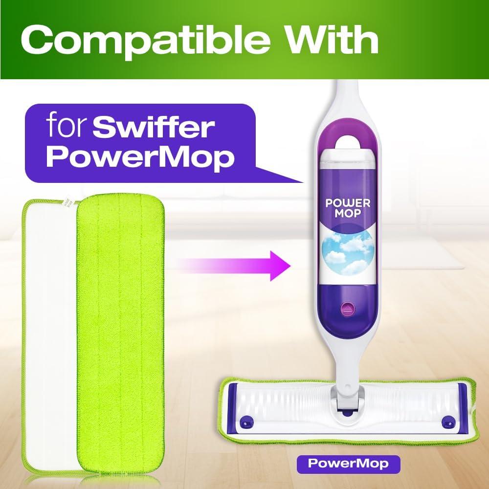 Paquete de 5 Paños de Microfibra Reutilizables para Swiffer Powermop