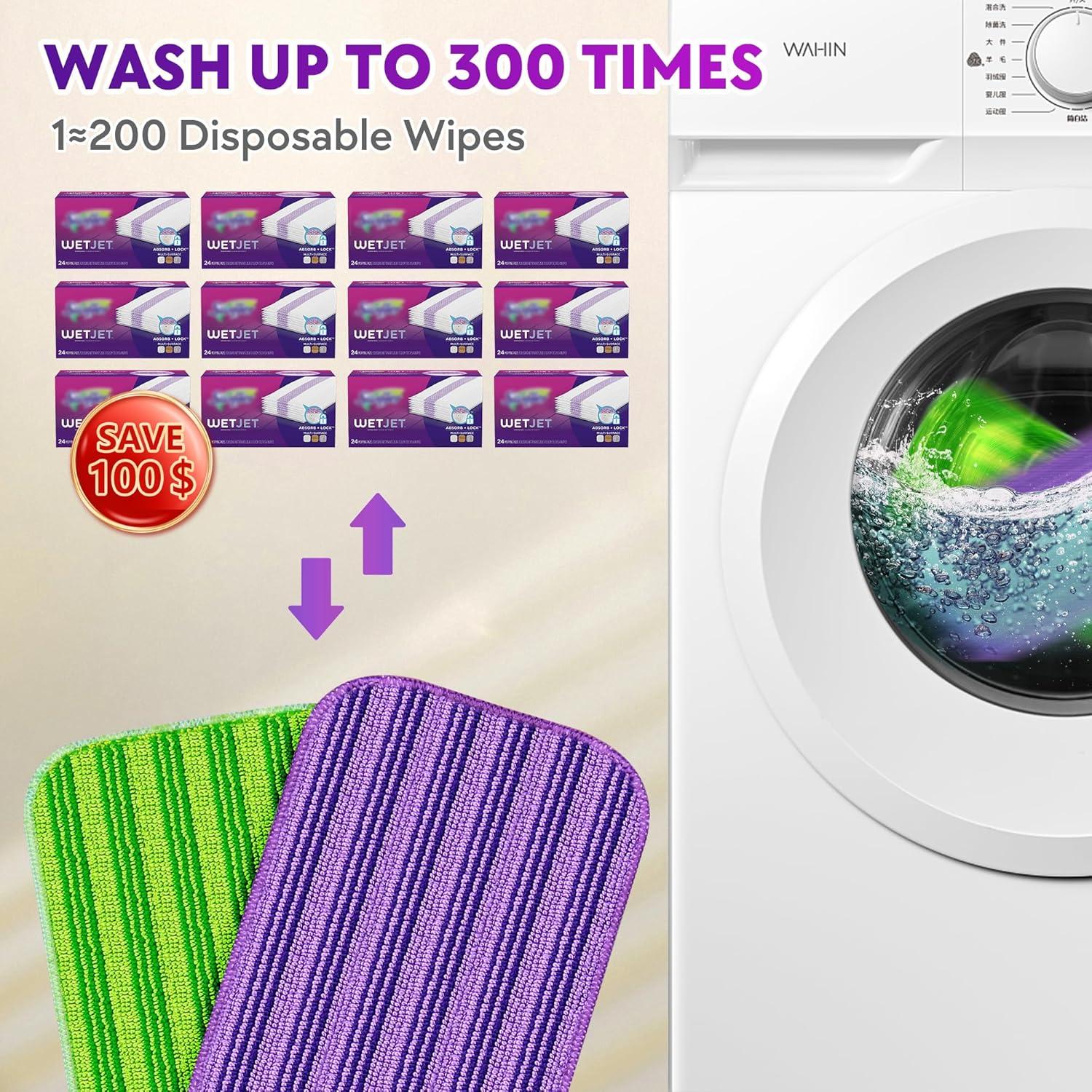 Paquete de 6 Paños de Mopa Reutilizables Papclean para Swiffer