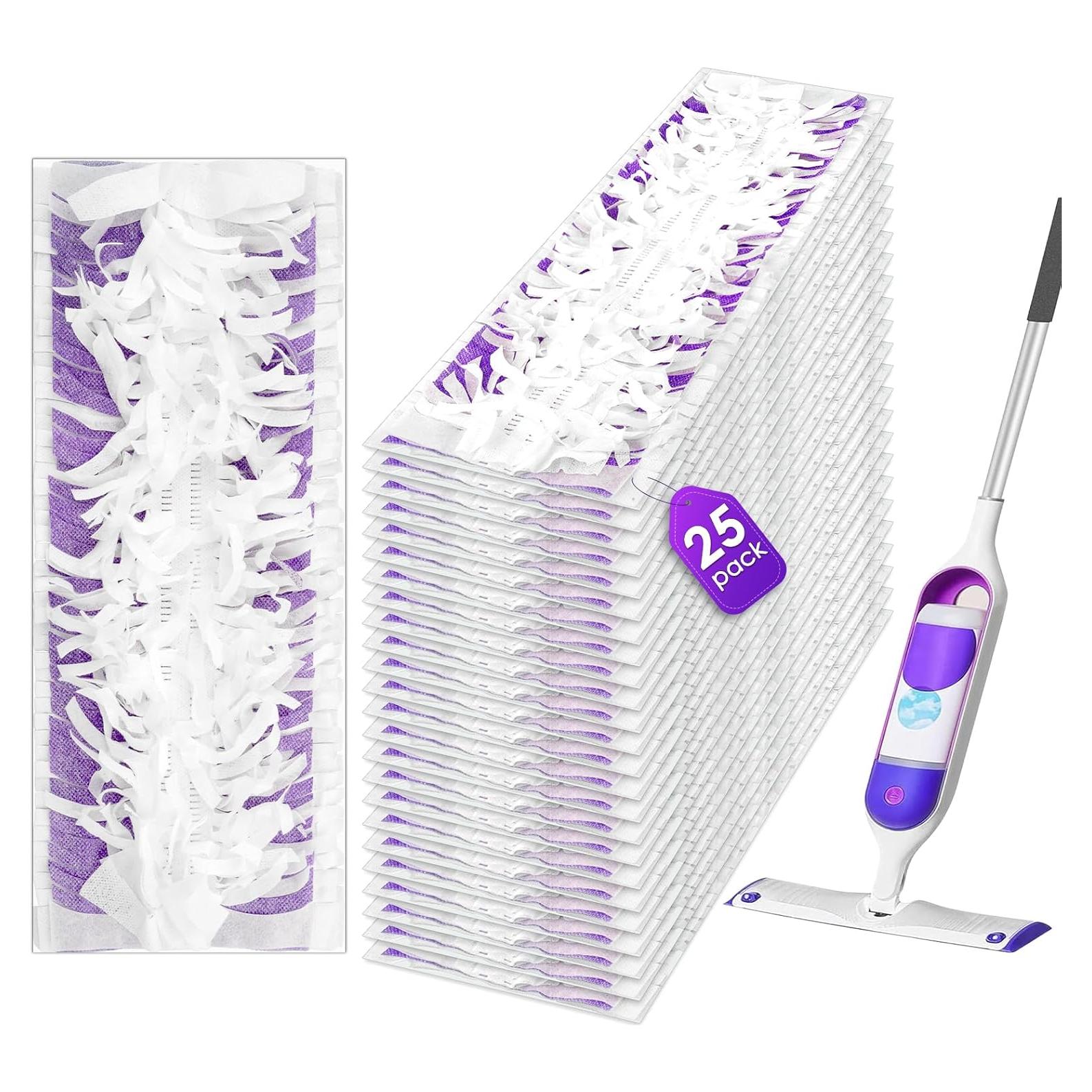 25 Recargas Almohadillas Desechables para Mopa Eléctrica BRUVISH PowerMop