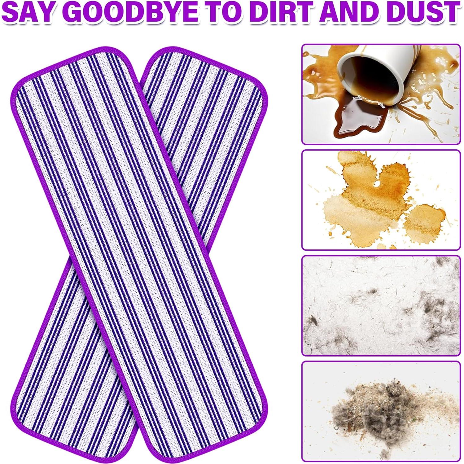 Almohadillas de Fregona Reutilizables FORSPEEDER 20 Pack Microfibra