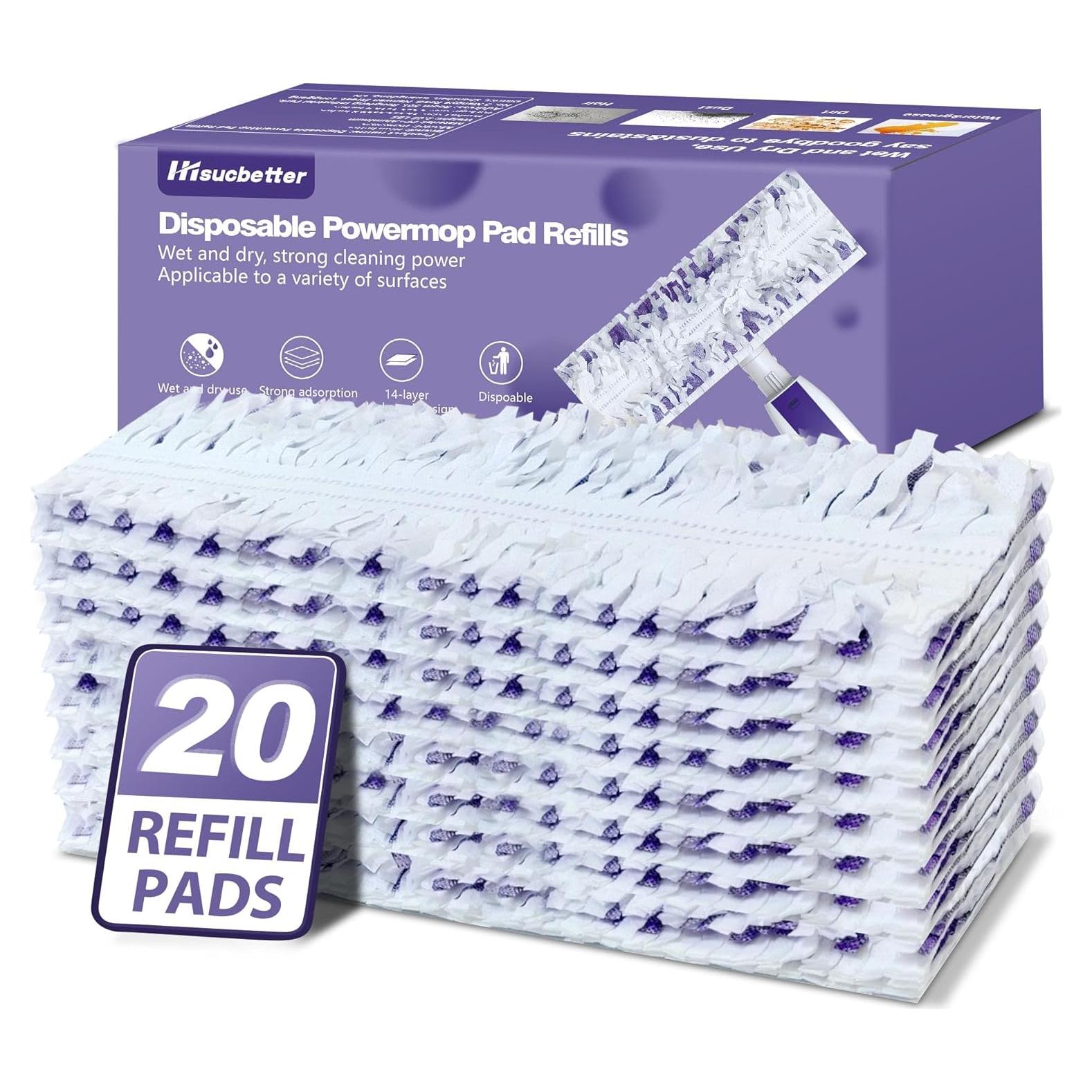 20 Almohadillas de Recarga para Mopa Eléctrica Hisucbetter