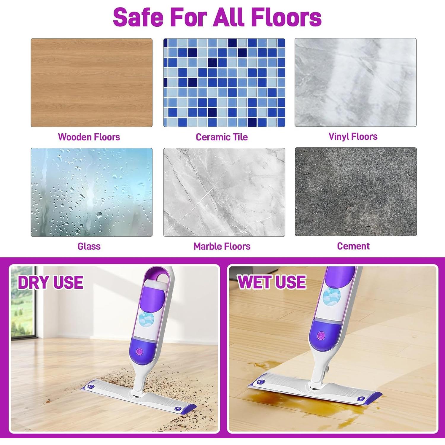 20 Almohadillas Desechables Microfibra PoTiCota para Trapeador