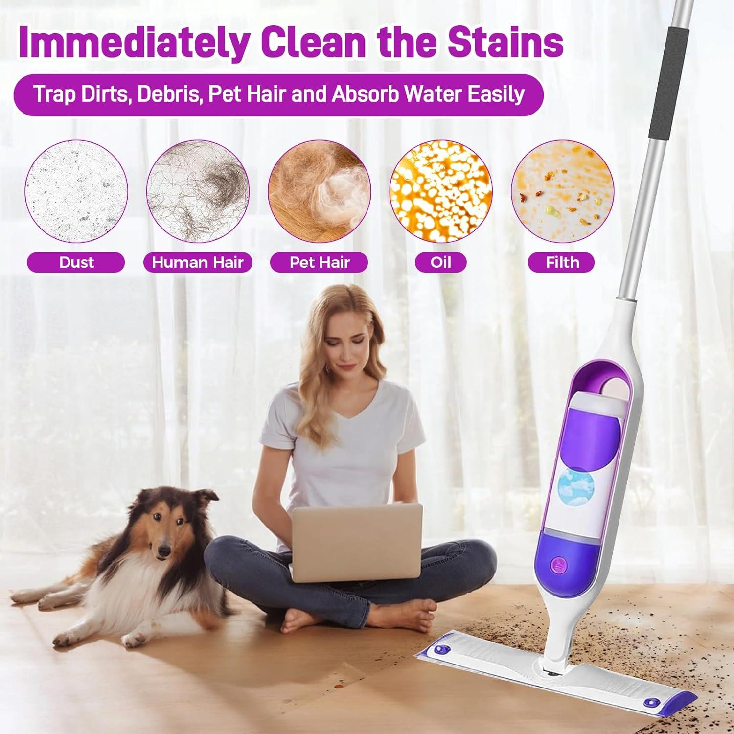 20 Almohadillas Desechables Microfibra PoTiCota para Trapeador