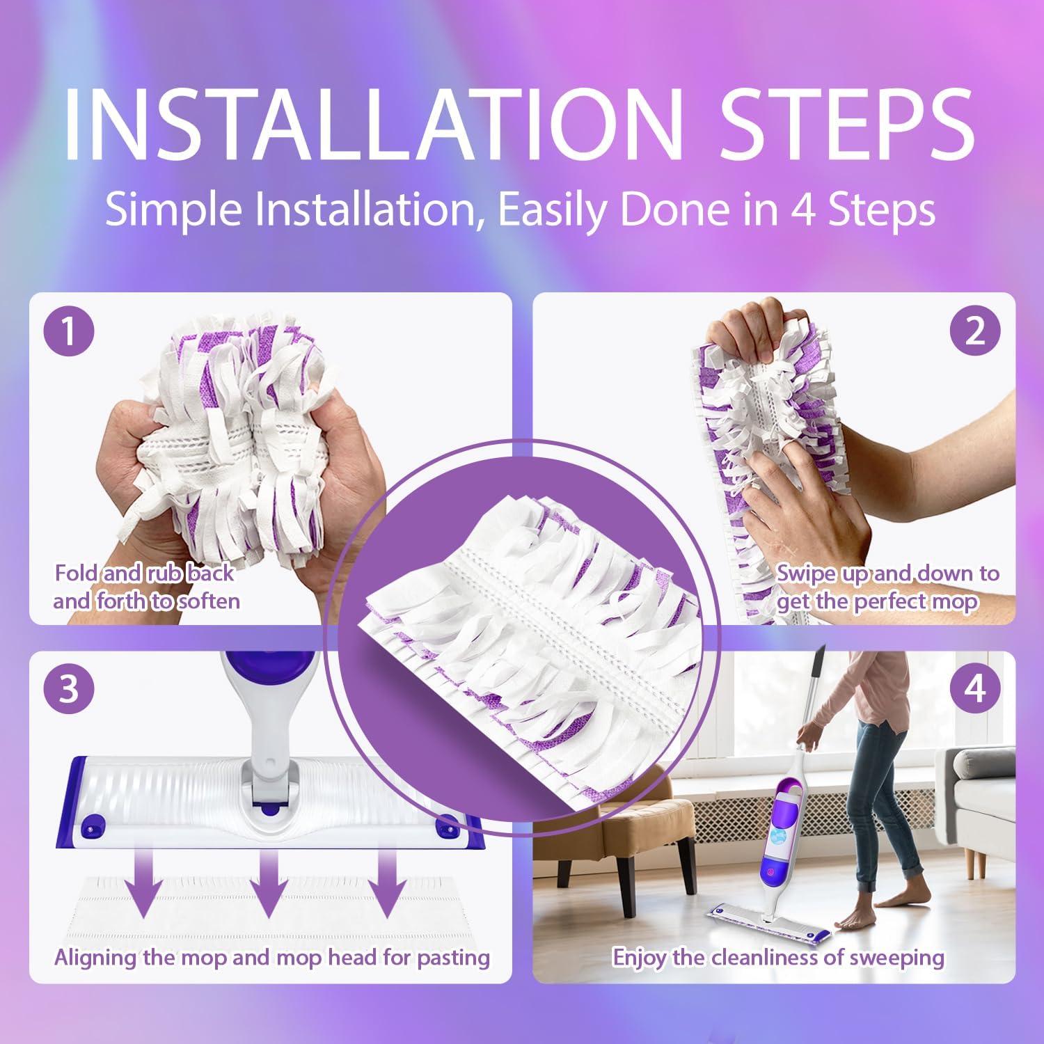 20 Almohadillas Desechables para Mopas Kookkit - Multi-Superficie