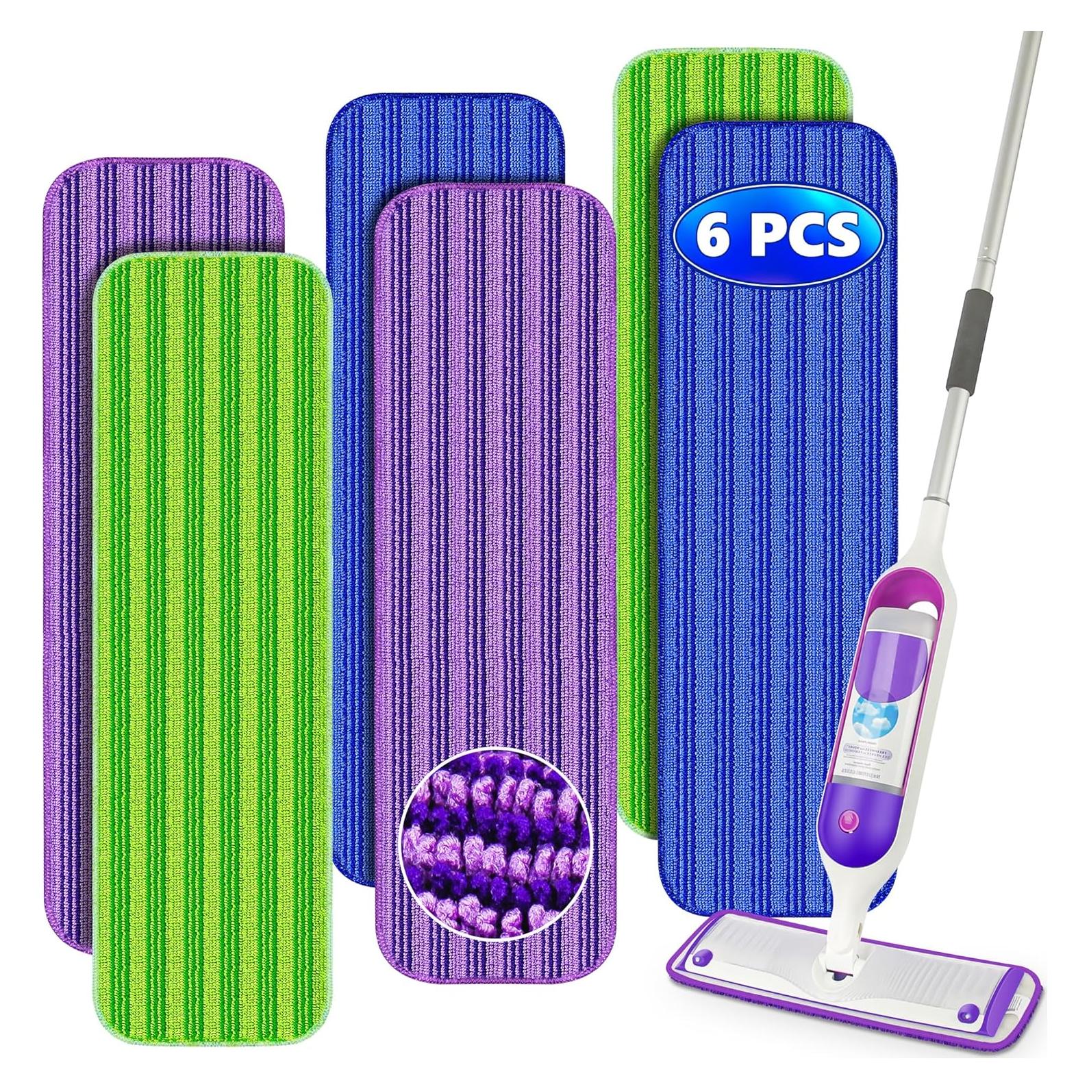 Paños de Mopa Reutilizables TINA&TONY 6PCS Microfibra