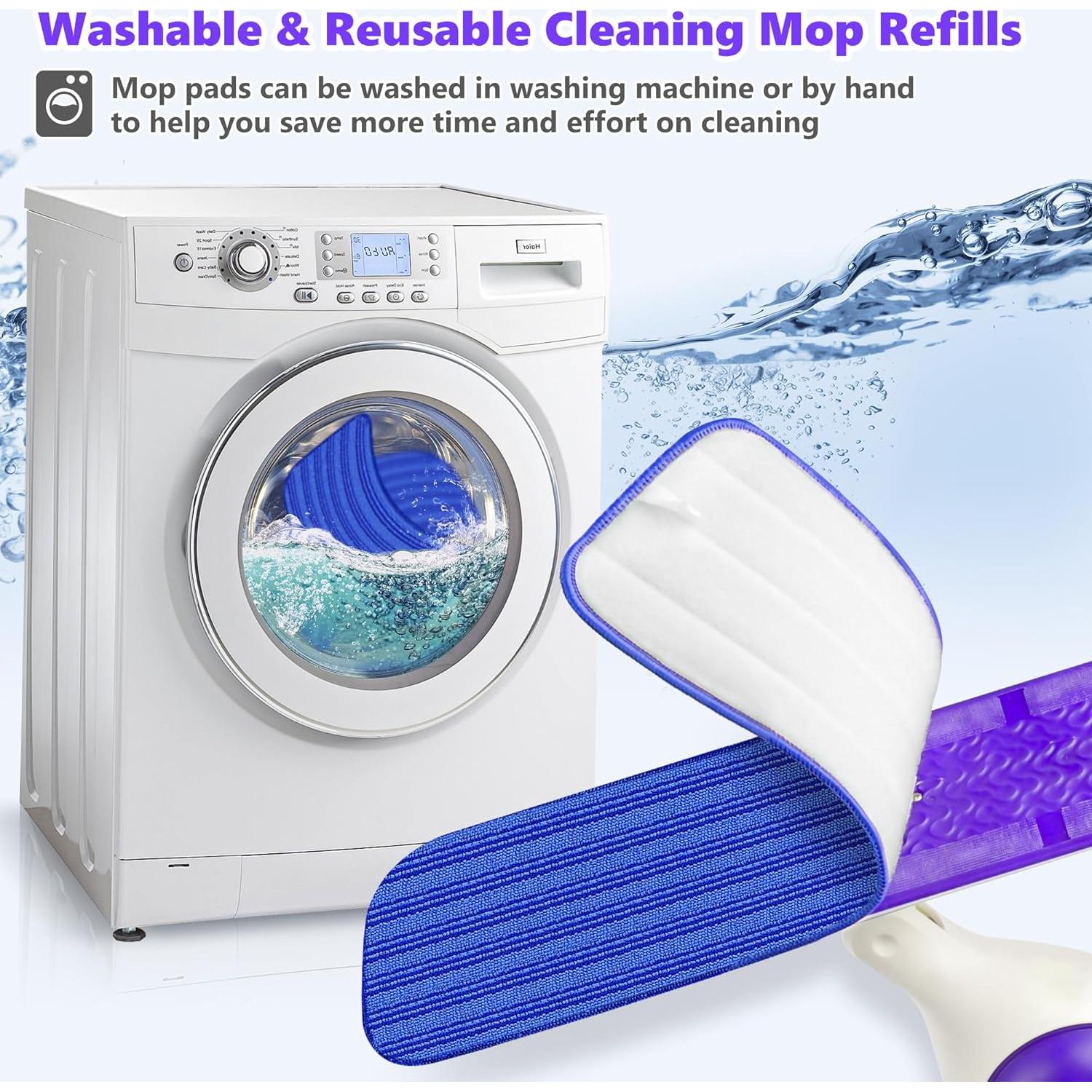 Paños de Mopa Reutilizables TINA&TONY 6PCS Microfibra